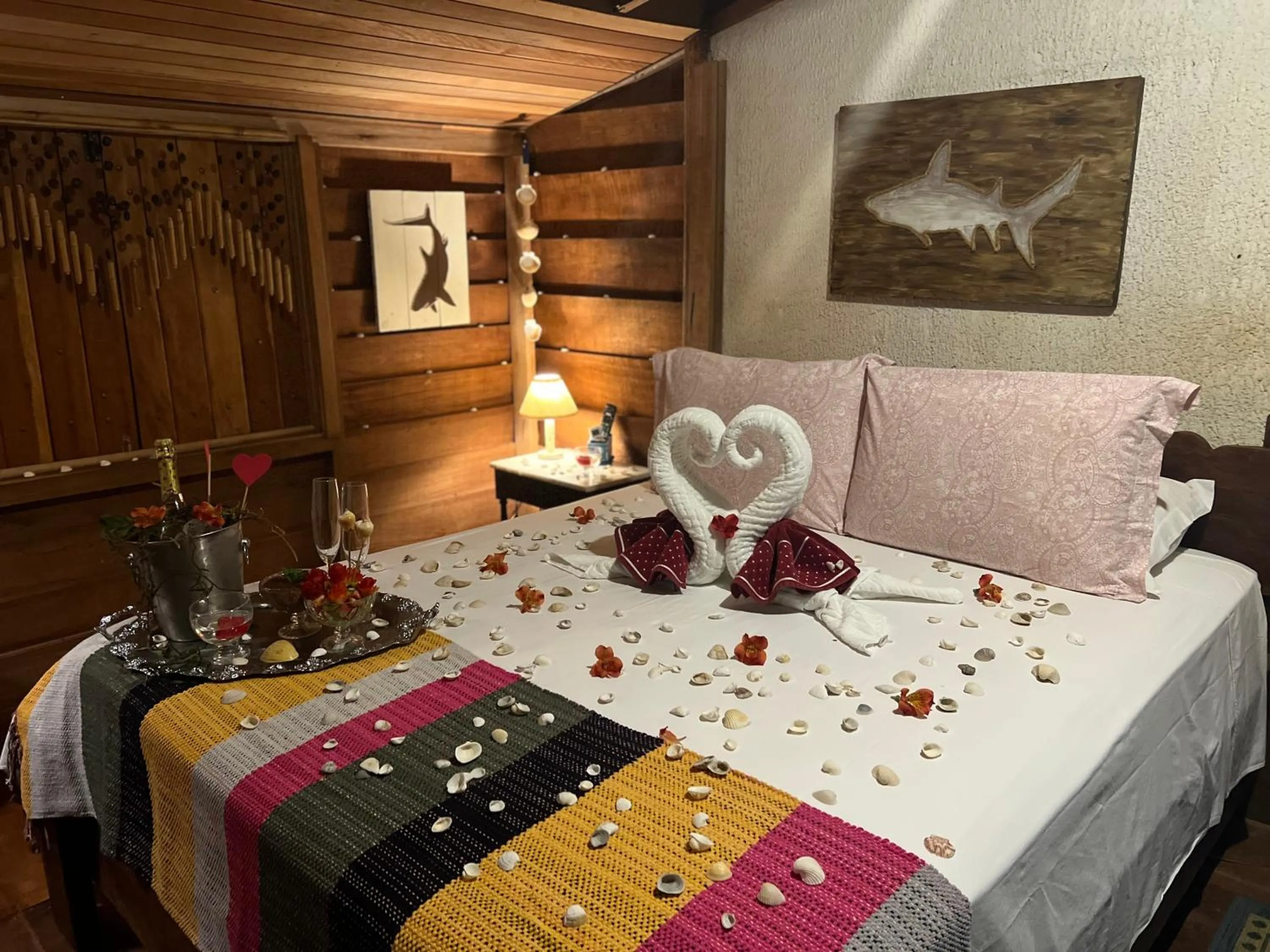 Bed in Hotel Pousada Praia do Farol