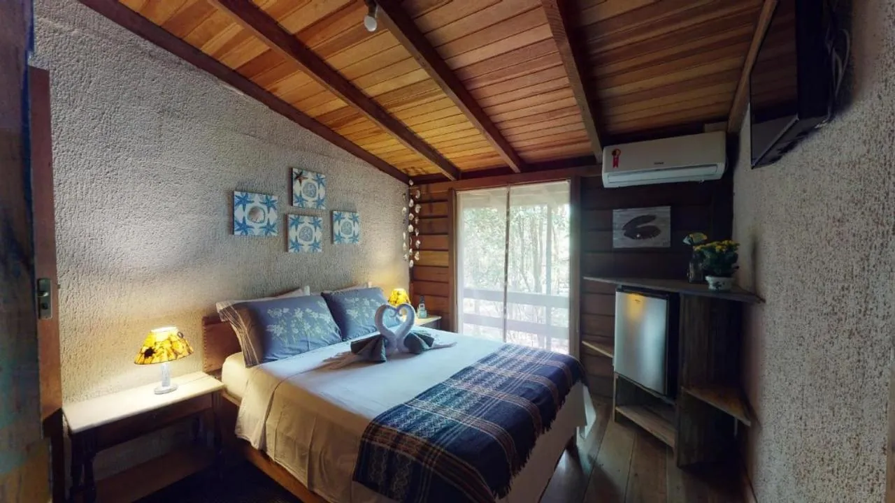 Bed in Hotel Pousada Praia do Farol