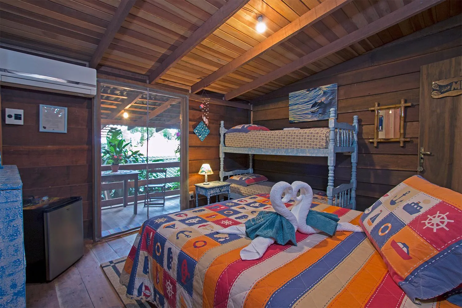 Bed in Hotel Pousada Praia do Farol