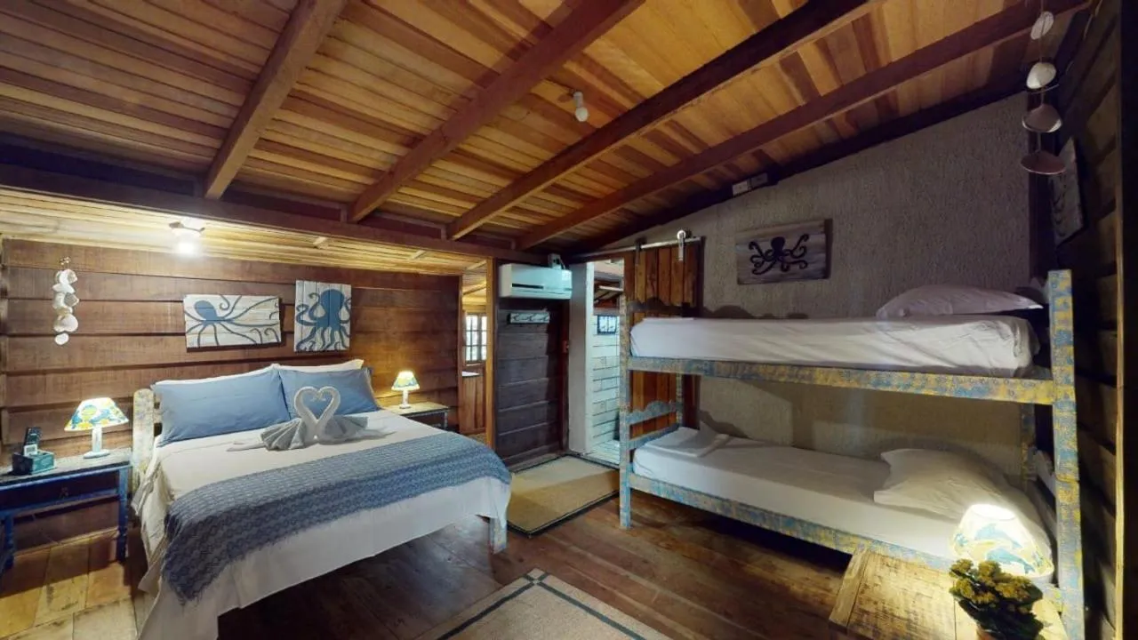 Bed in Hotel Pousada Praia do Farol