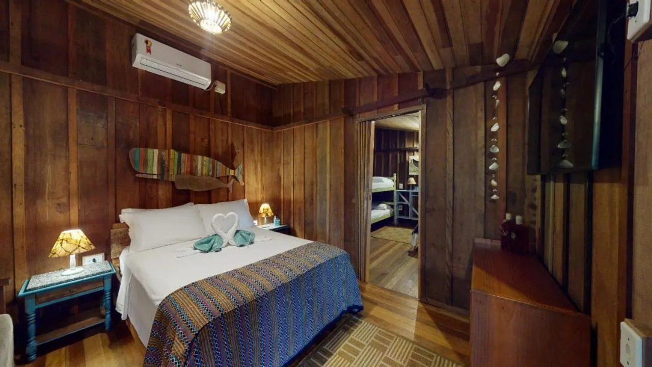 Bed in Hotel Pousada Praia do Farol