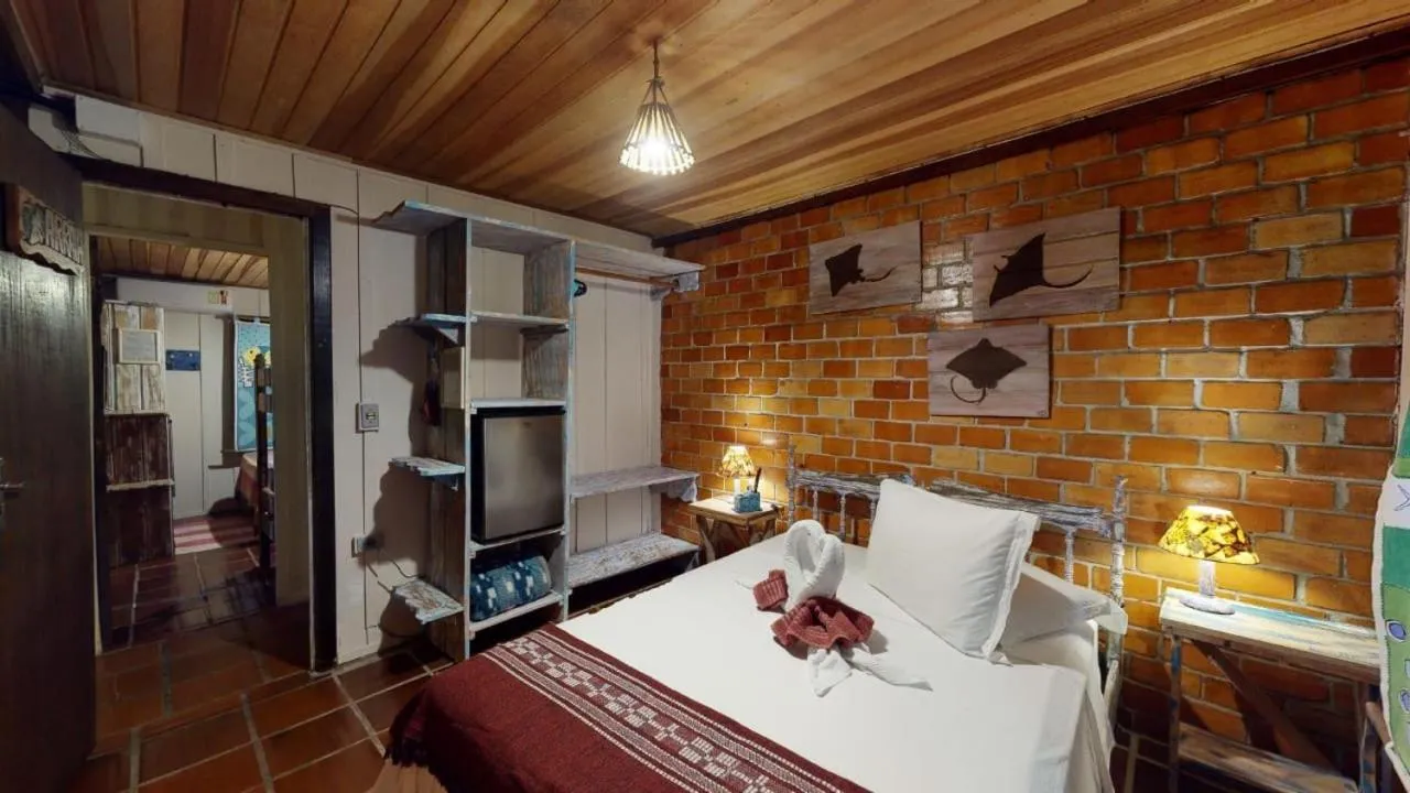 Bed in Hotel Pousada Praia do Farol