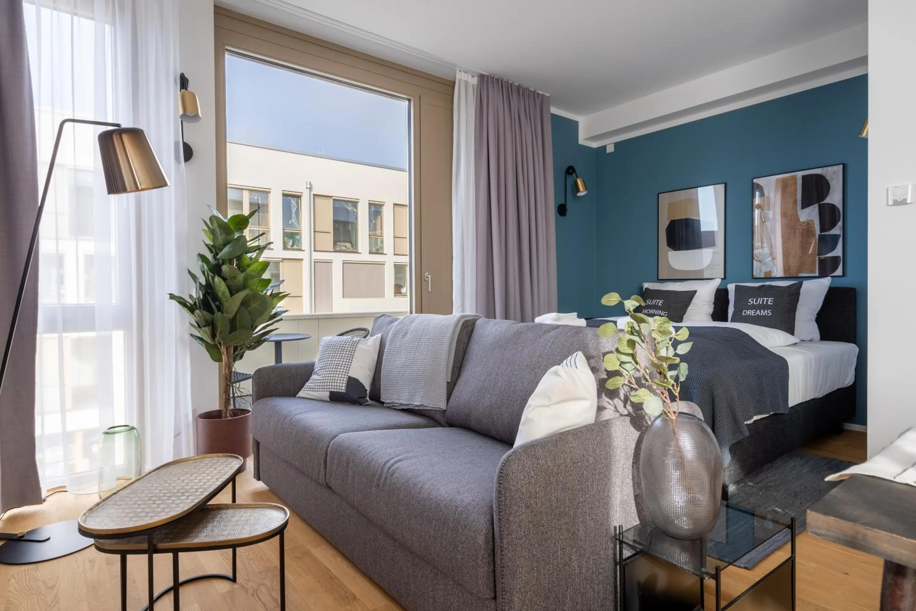 Bed in Limehome Potsdam Annemarie-Wolff-Platz