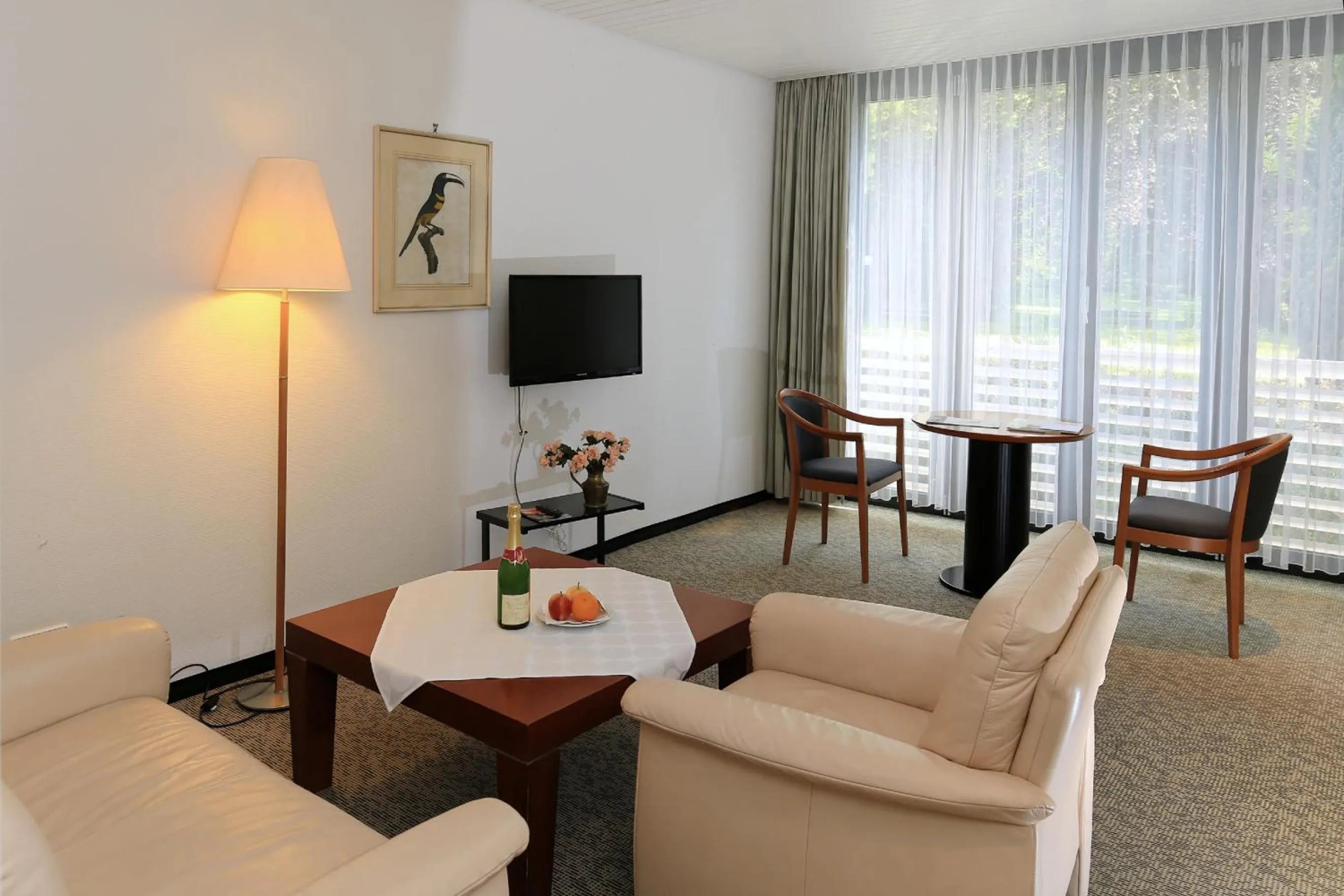 Garden view in Hotel Hirschen