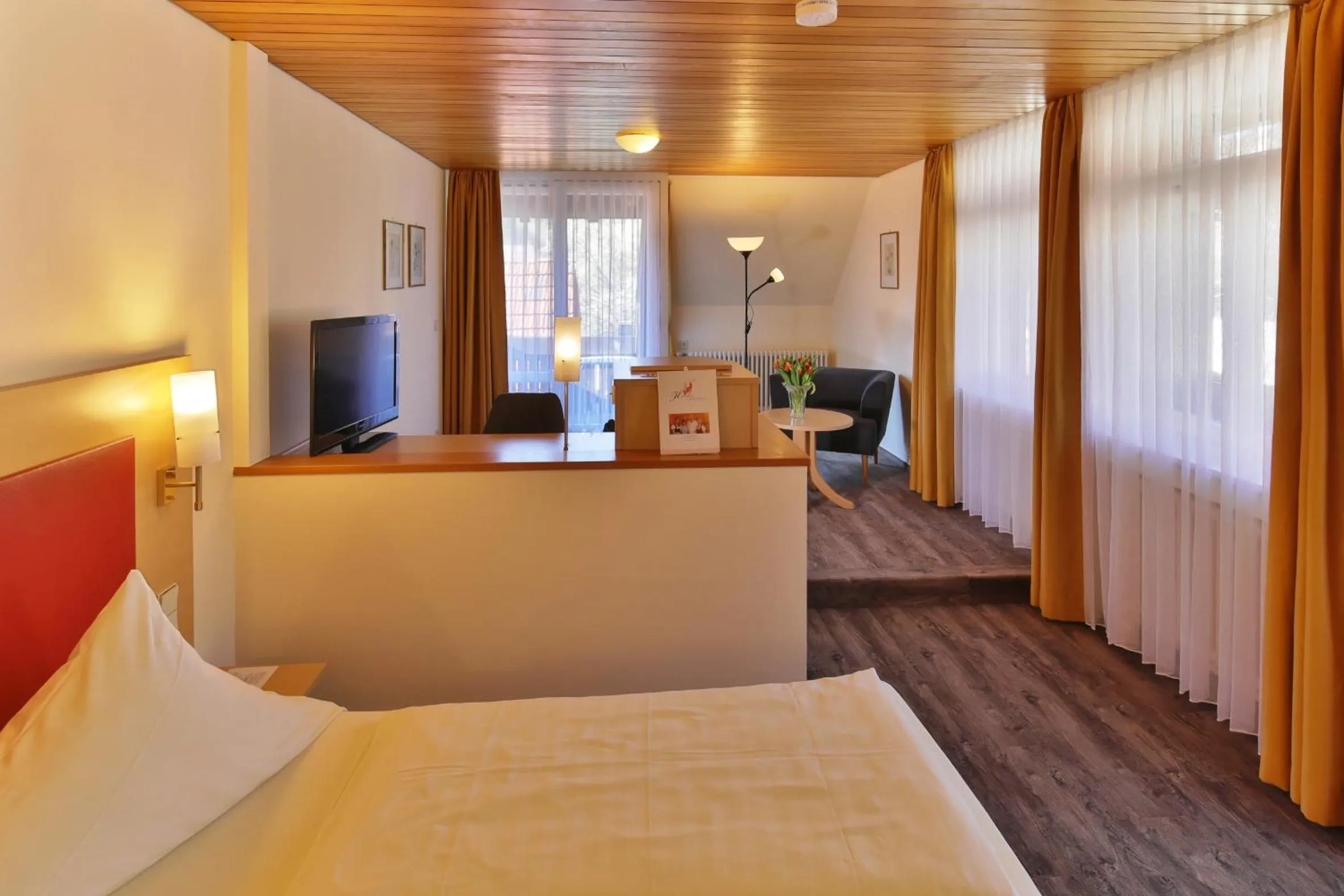 Photo of the whole room, Bed in Hotel Hirschen