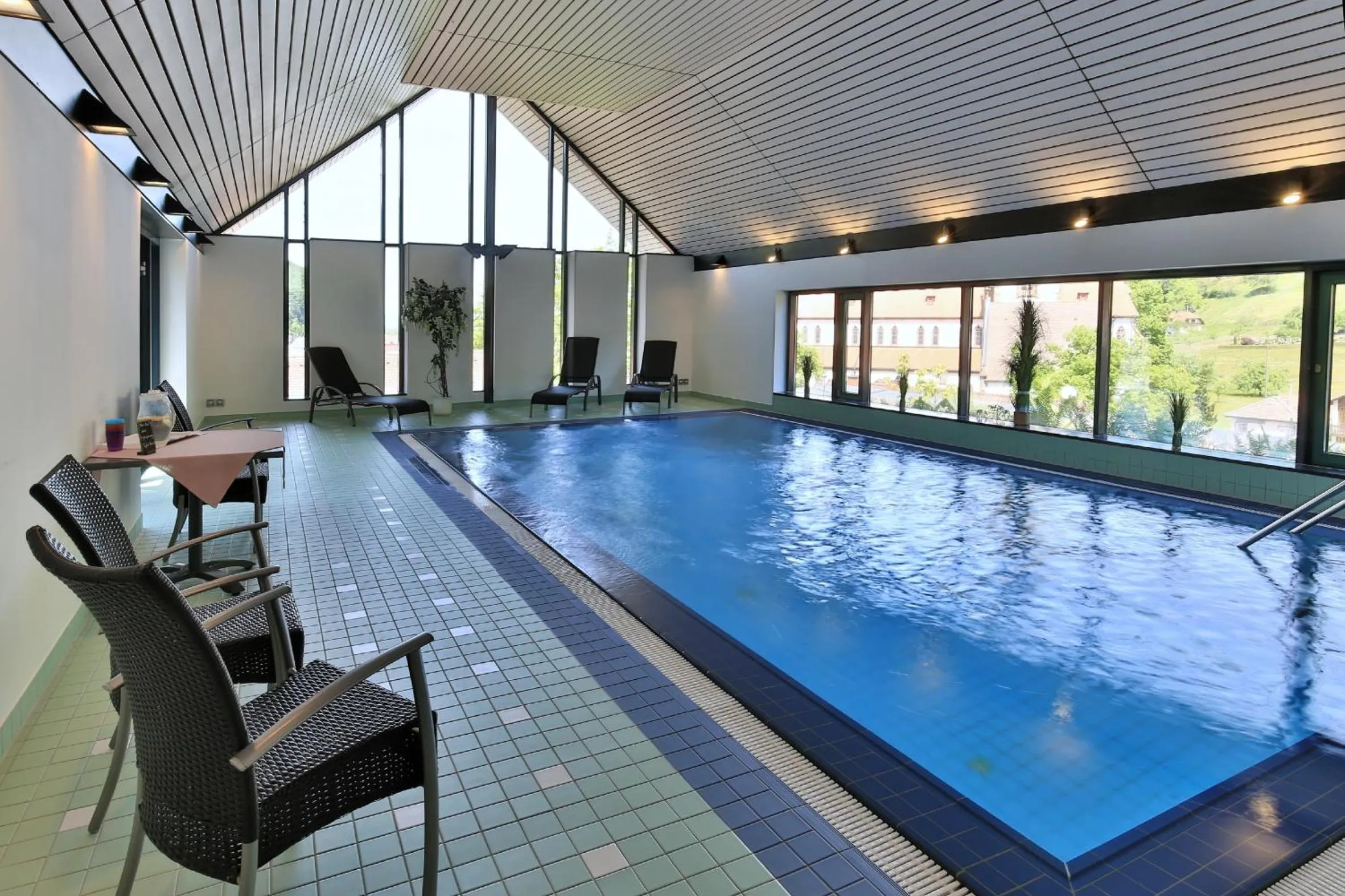 Garden view in Hotel Hirschen