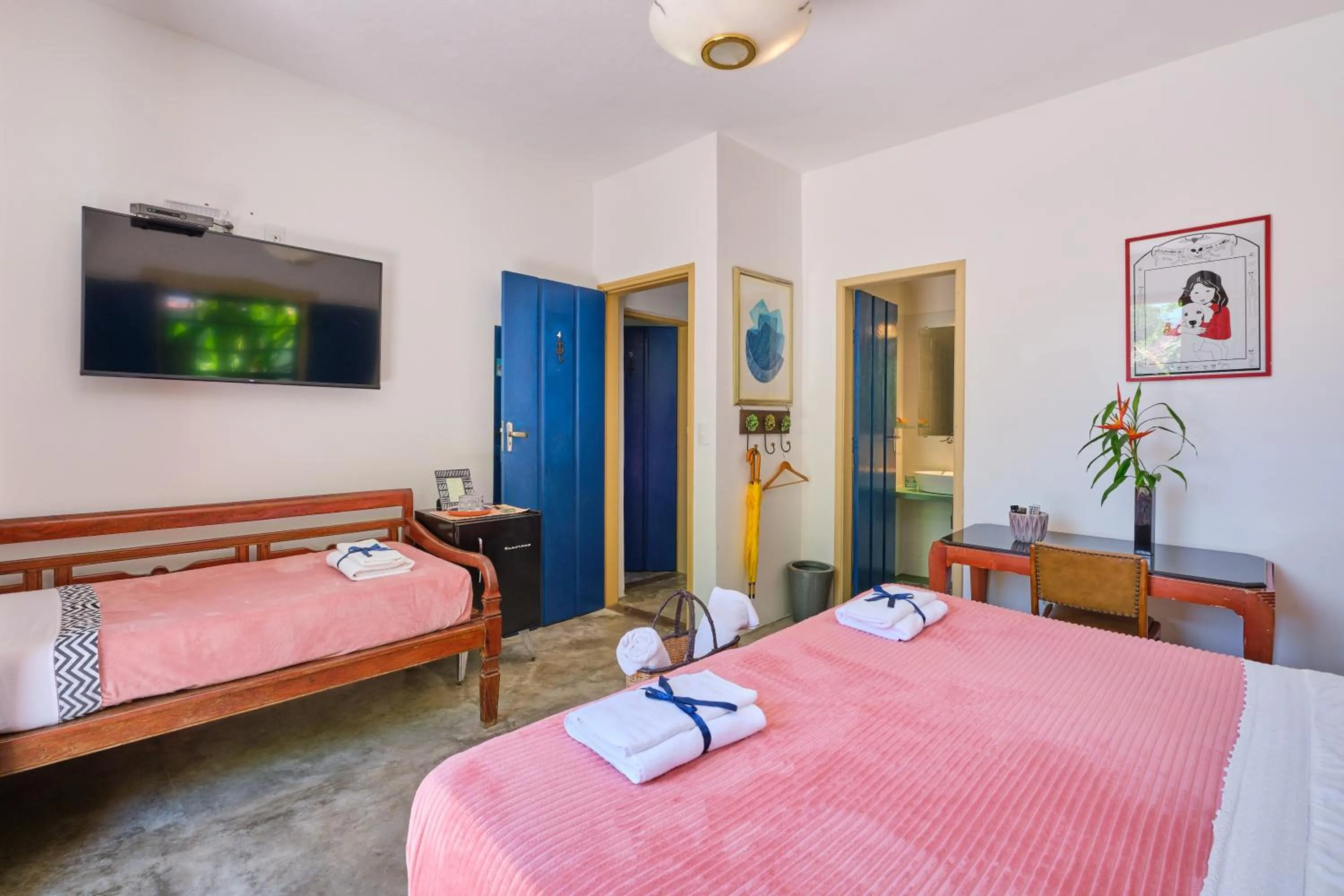 Bed in Pousada Pontal Gardens