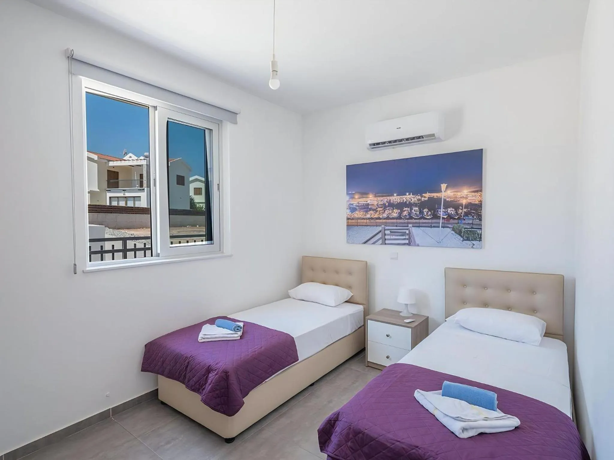 Bedroom, Bed in Villa Protaras Miramar Luxury and new 5BDR Protaras Villa with pool and stunning sea views