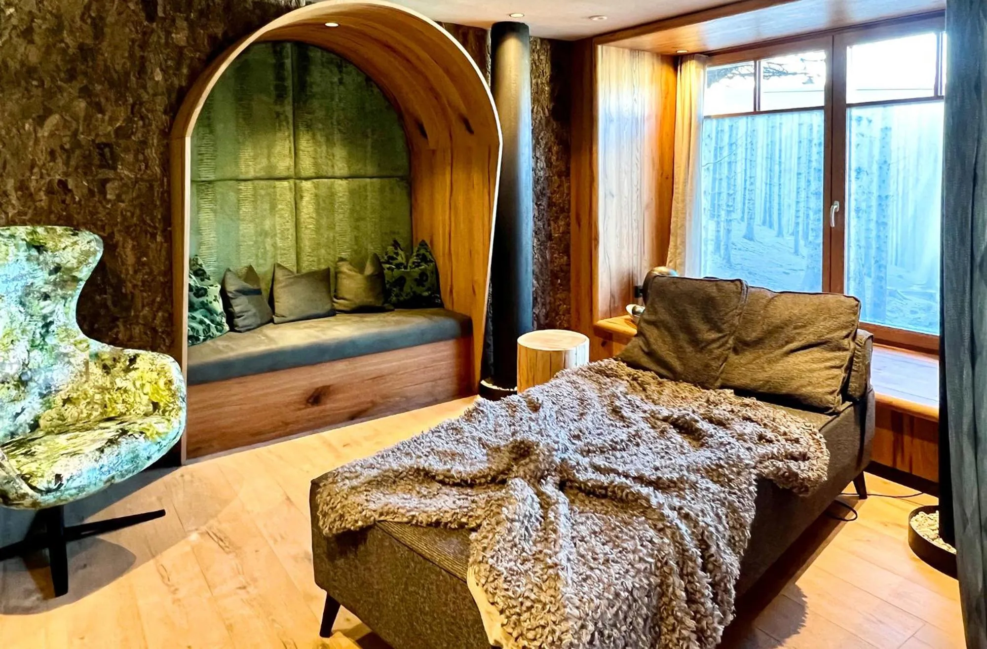 Sauna, Bed in Post-Hotel