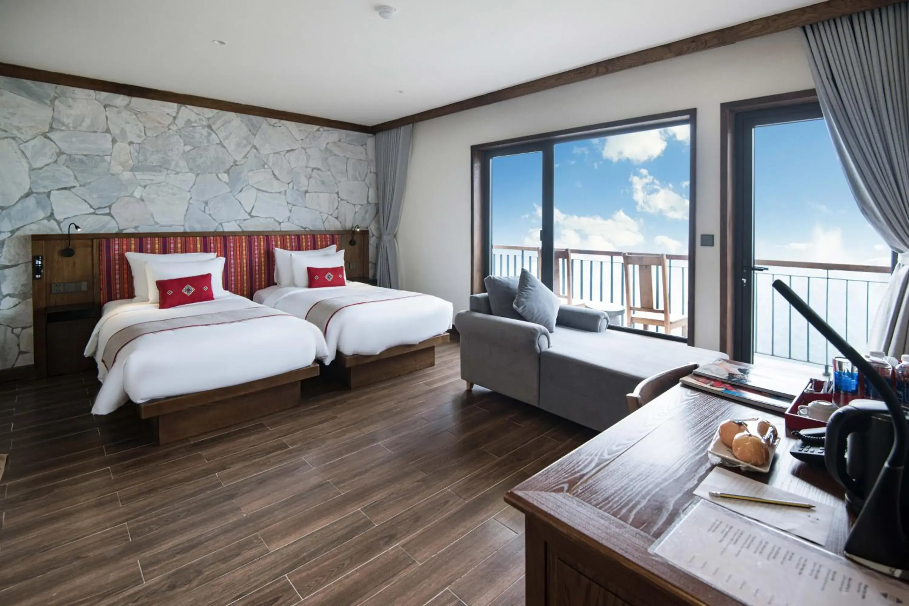 View (from property/room), Bed in Sapa Catcat Hills Resort & Spa View (from property/room), Bed in Sapa Catcat Hills Resort & Spa