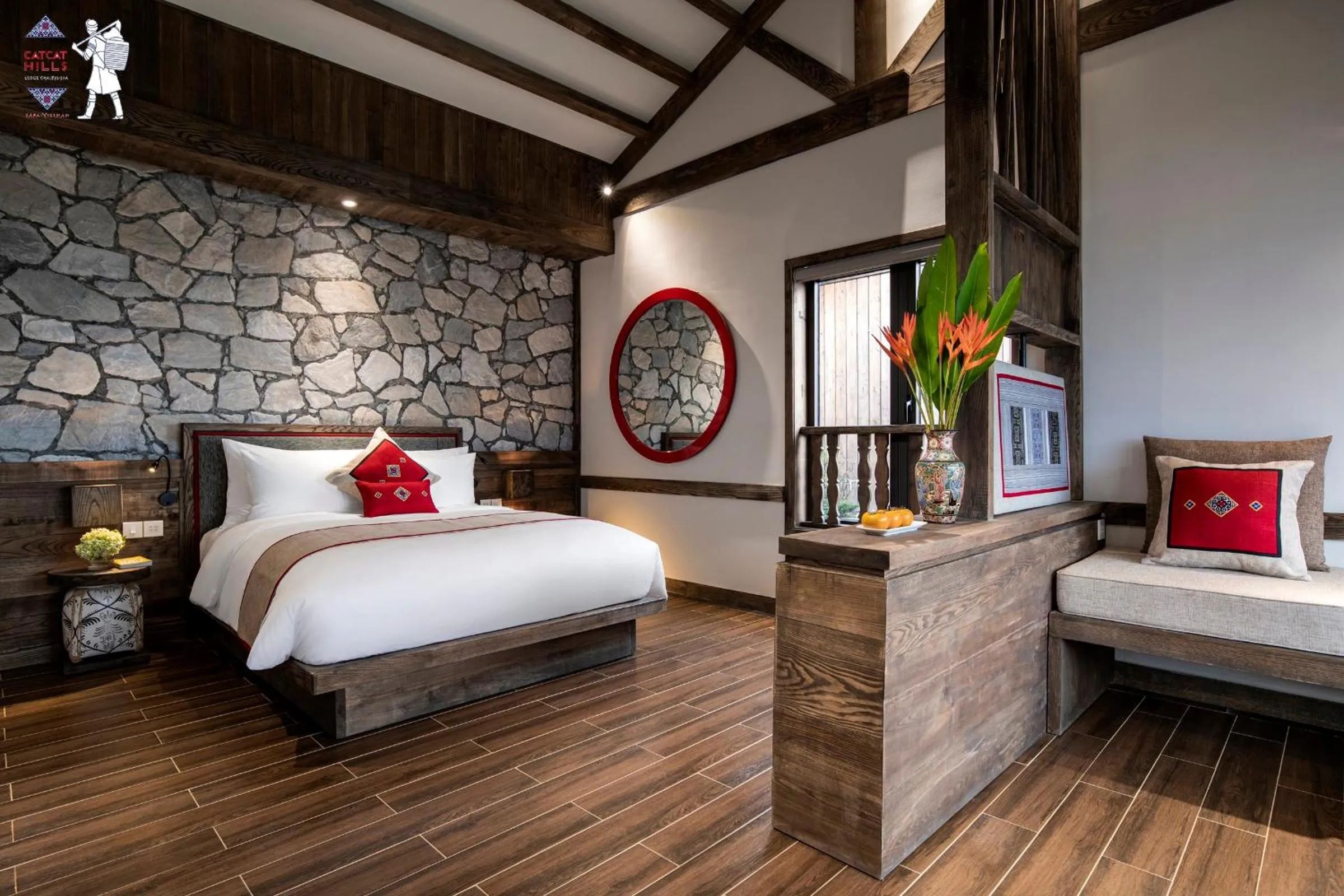 Bed in Sapa Catcat Hills Resort & Spa