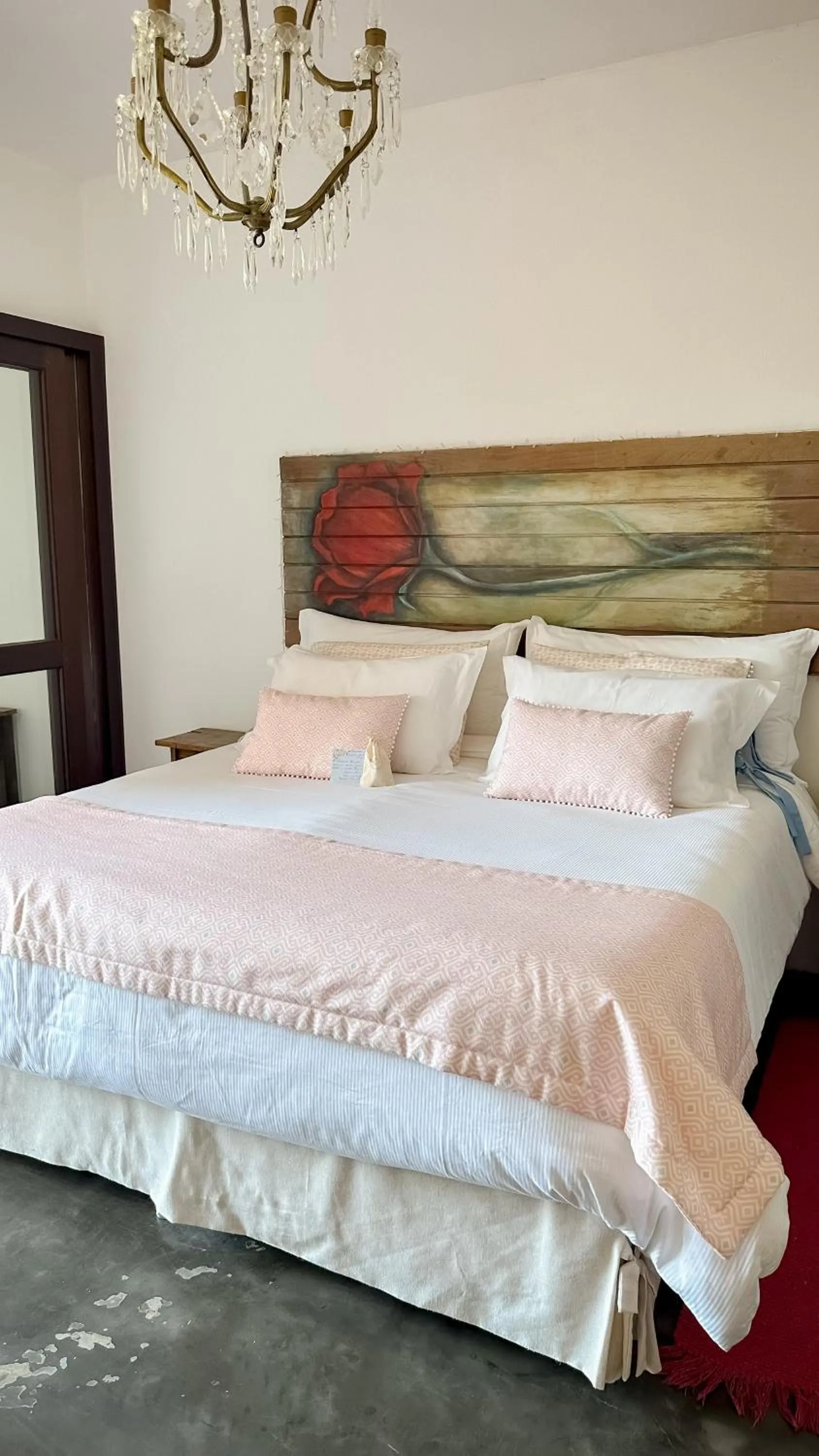 Bed in Pousada Vila Rosada