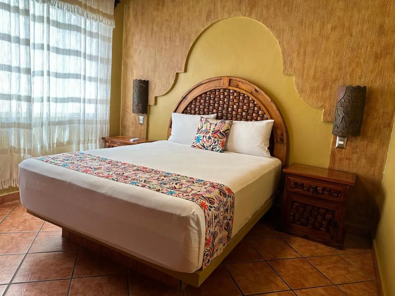 Bed in Hotel Posada Pablo de Tarso