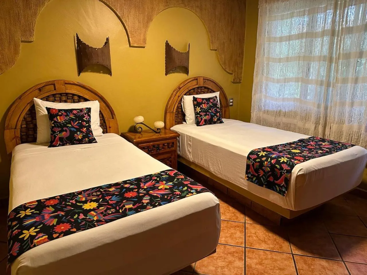 Bed in Hotel Posada Pablo de Tarso