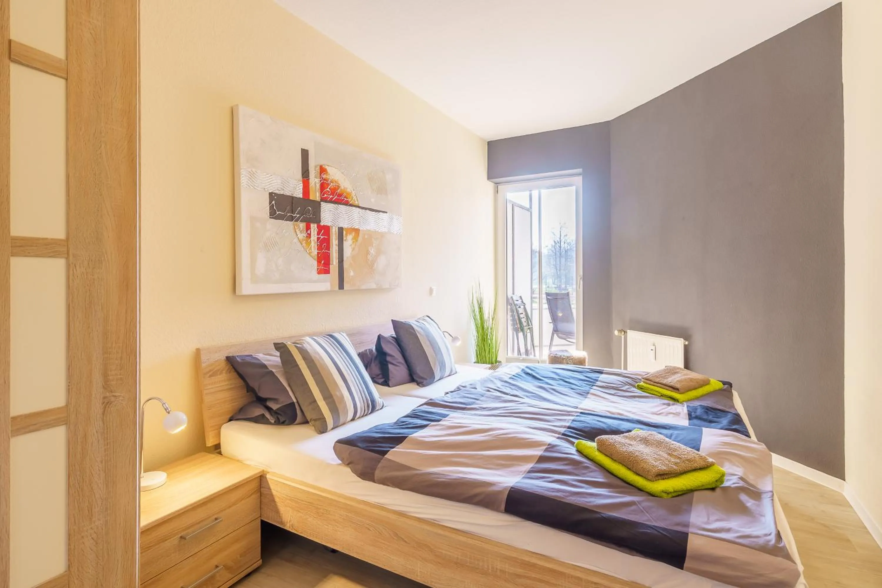 Bedroom, Bed in Das Meer geniessen