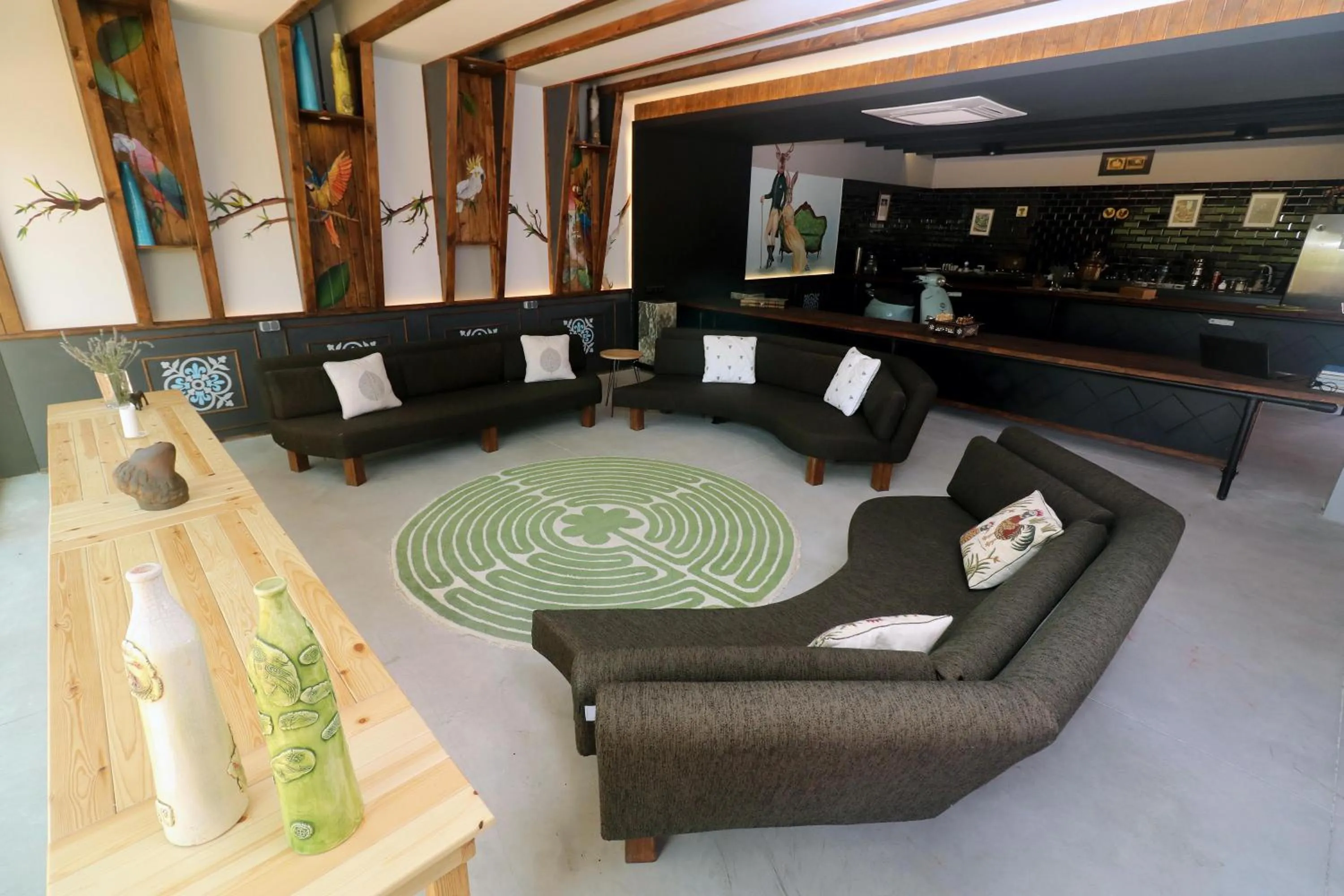 Communal lounge/ TV room in Old Farm Hotel