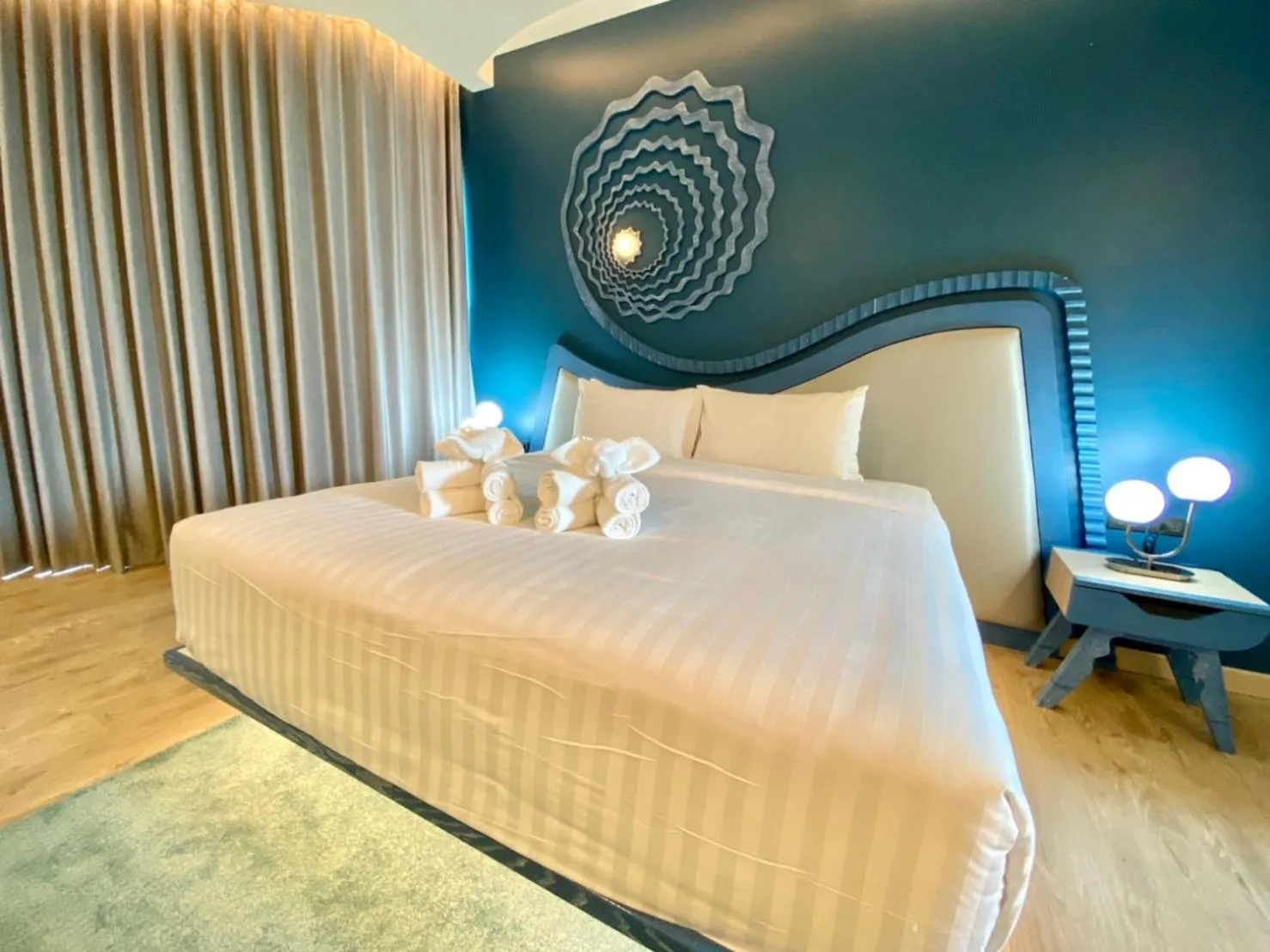 Bed in Elmas Cha Am Design Hotel