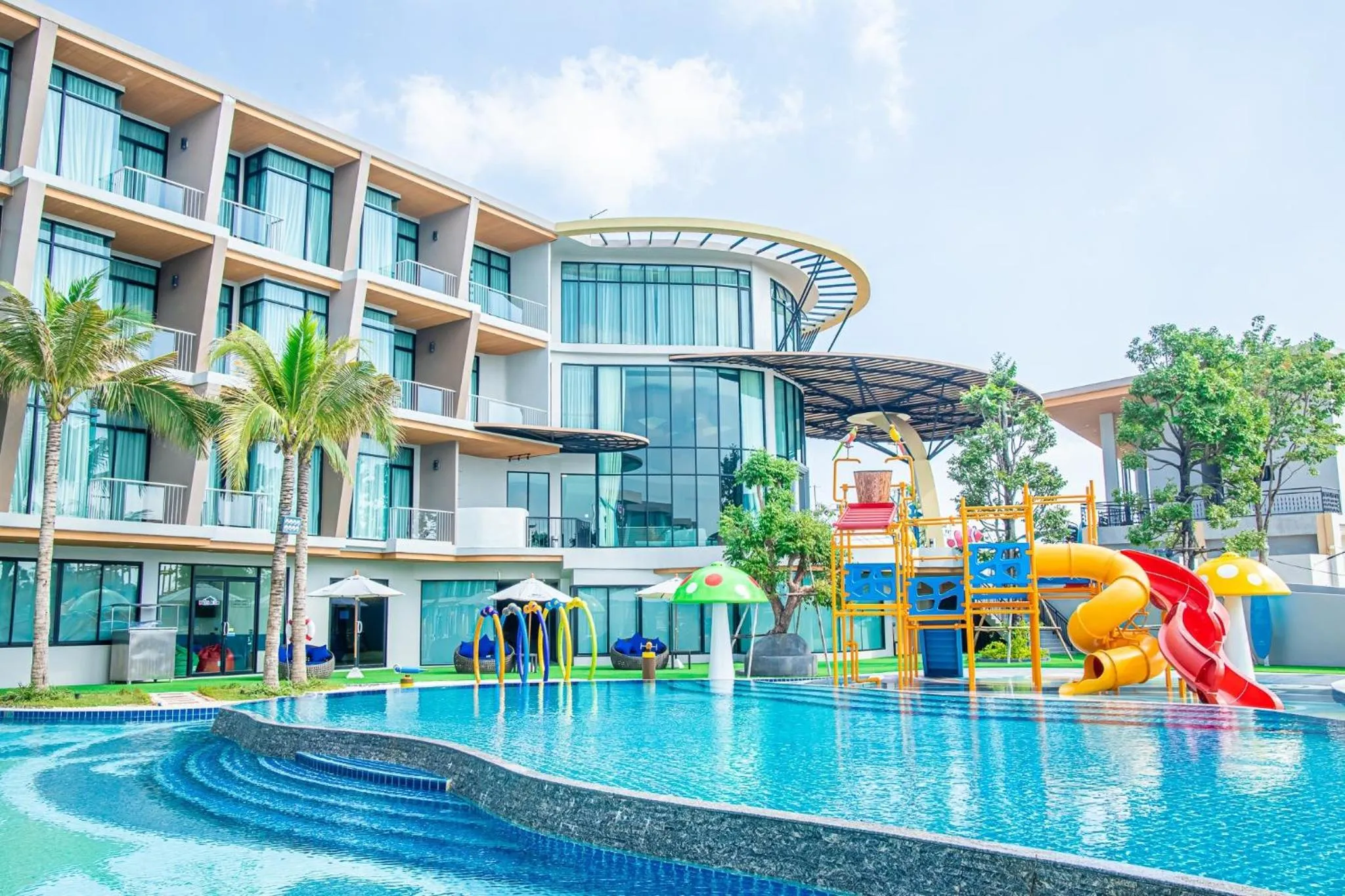 Aqua park in Elmas Cha Am Design Hotel