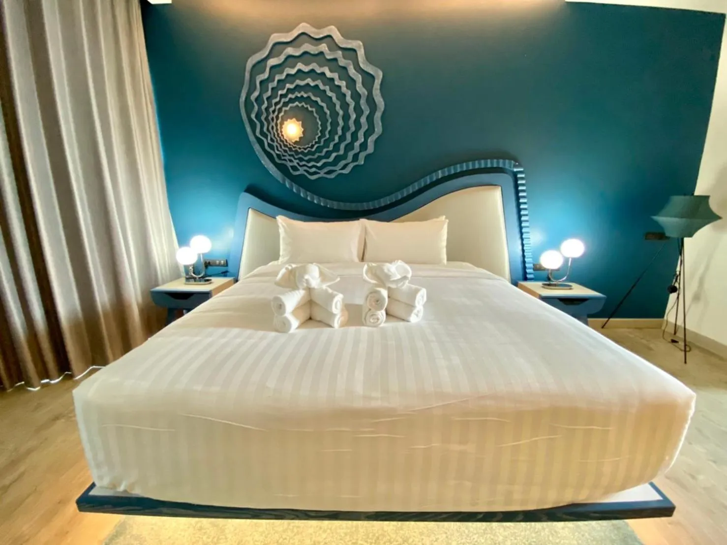 Bed in Elmas Cha Am Design Hotel
