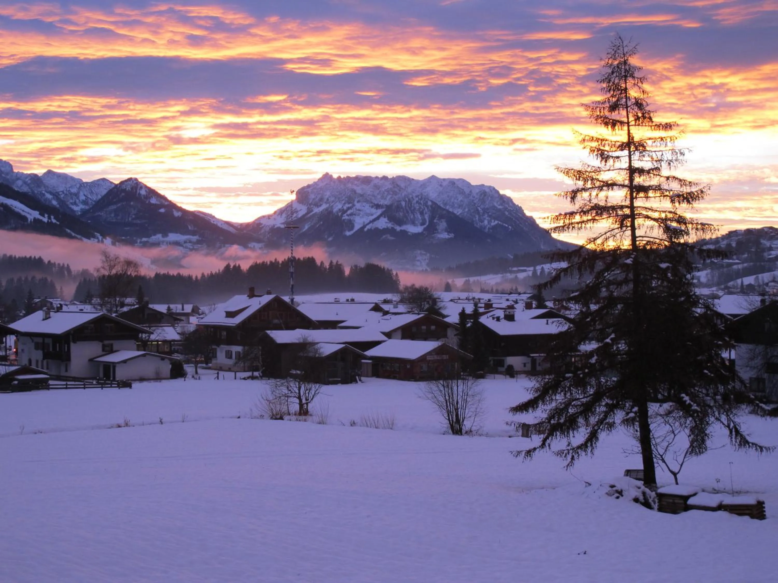 Mountain view in Gästehaus Bergstüberl