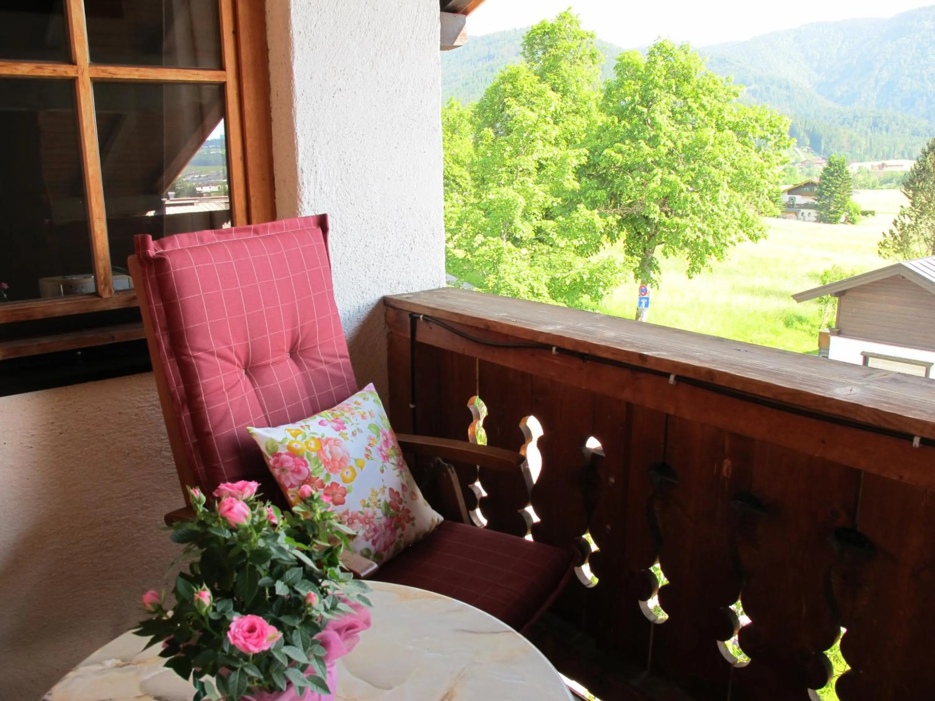 Balcony/Terrace in Gästehaus Bergstüberl