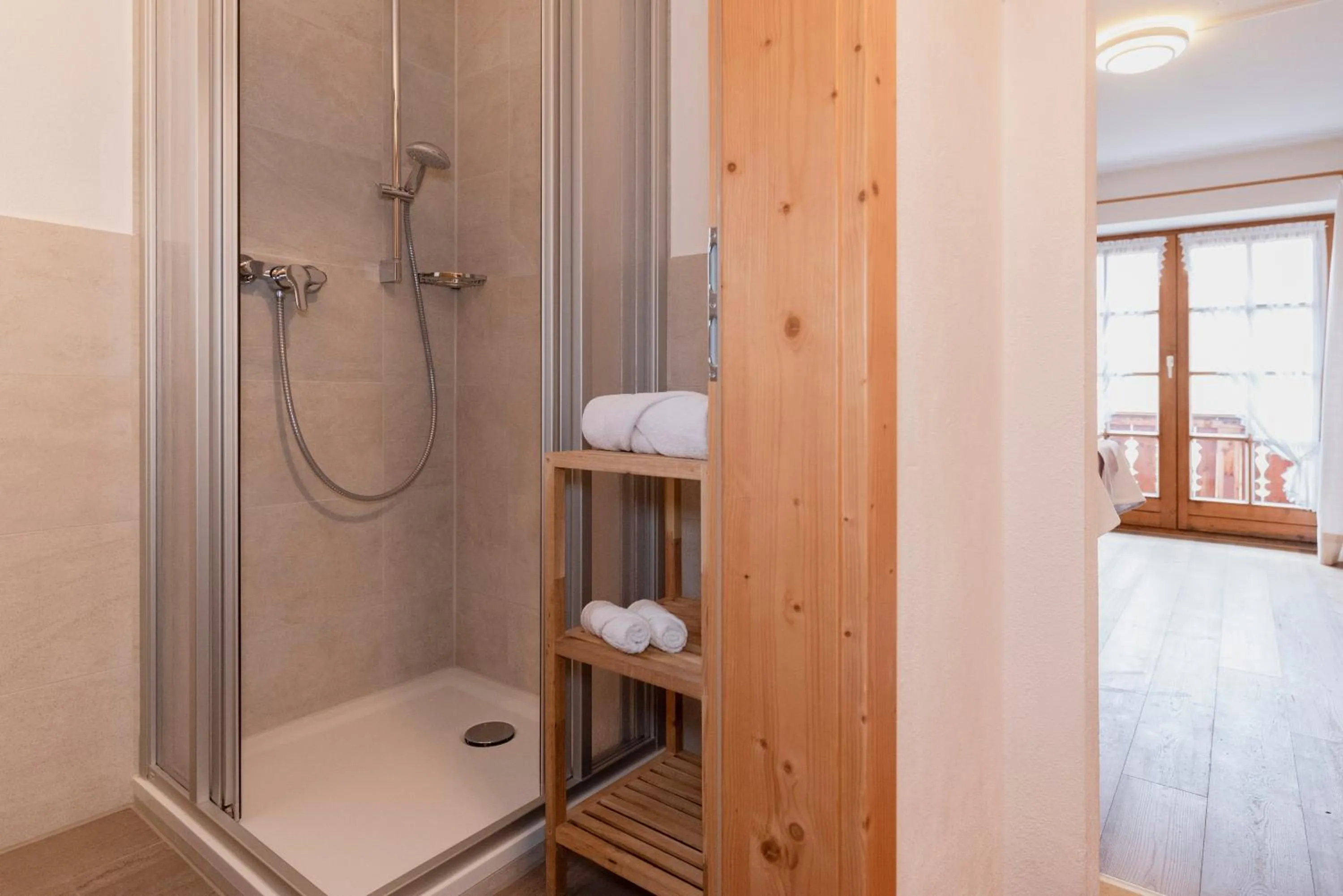Bathroom in Gästehaus Bergstüberl