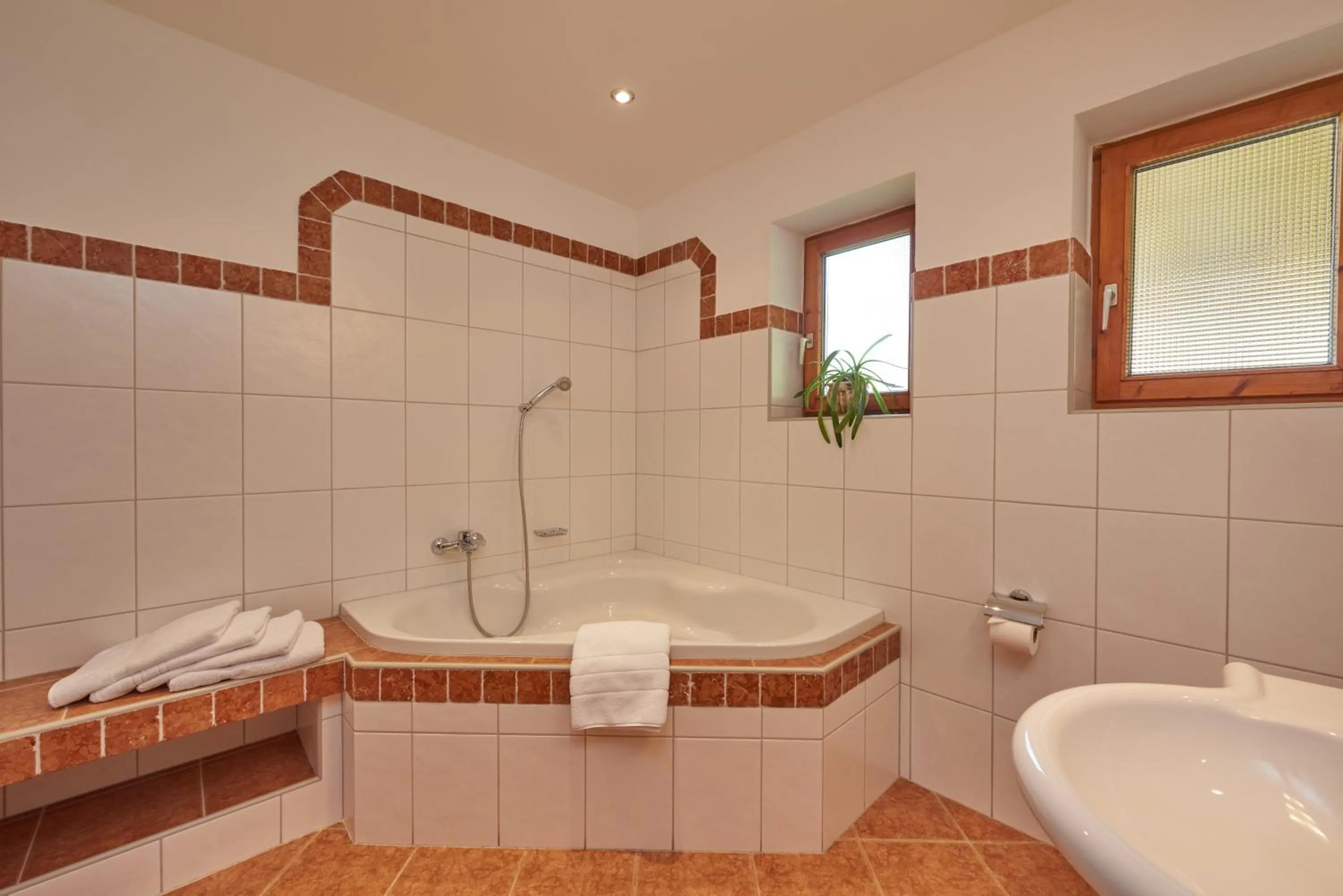 Bathroom in Gästehaus Bergstüberl