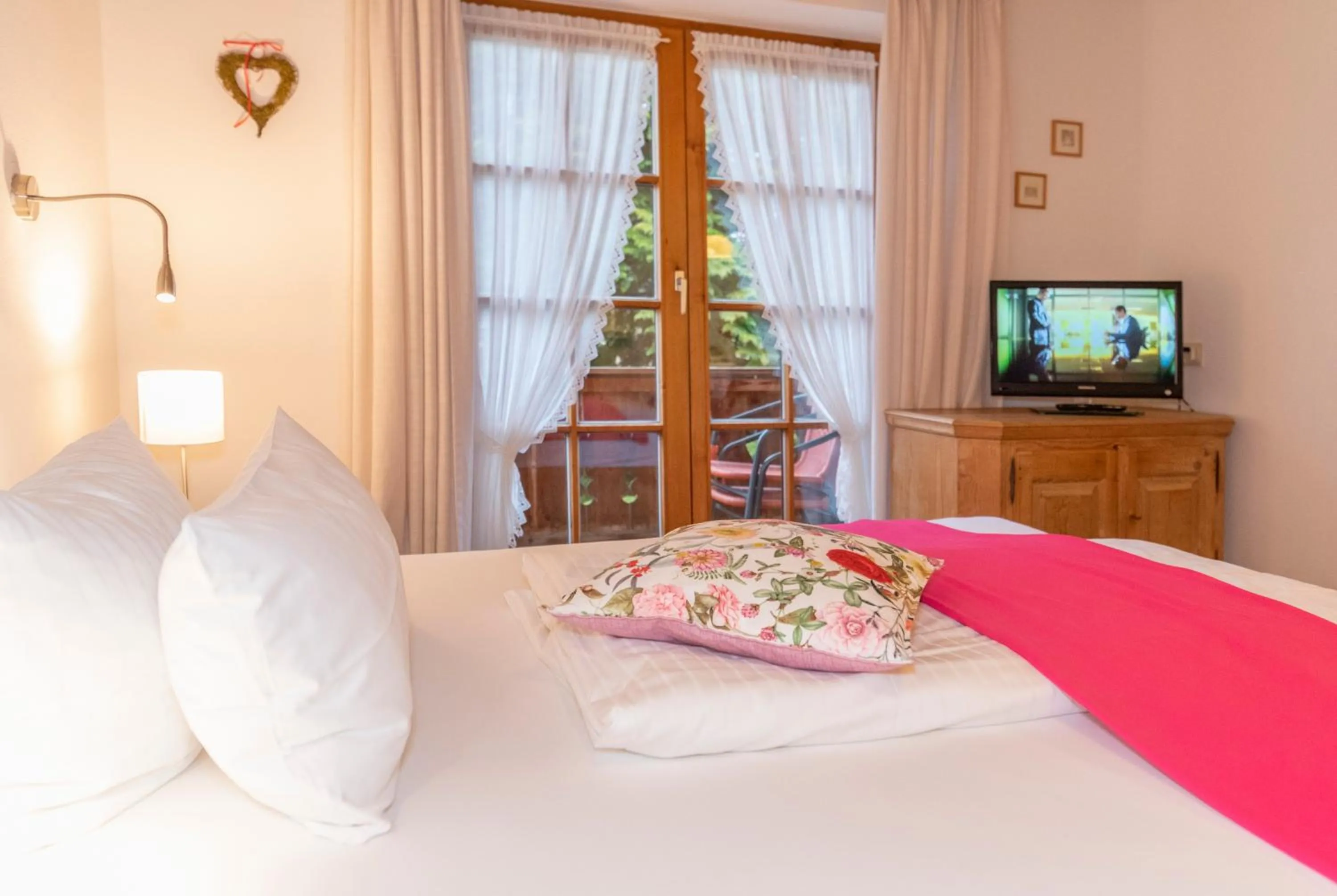 Photo of the whole room, Bed in Gästehaus Bergstüberl