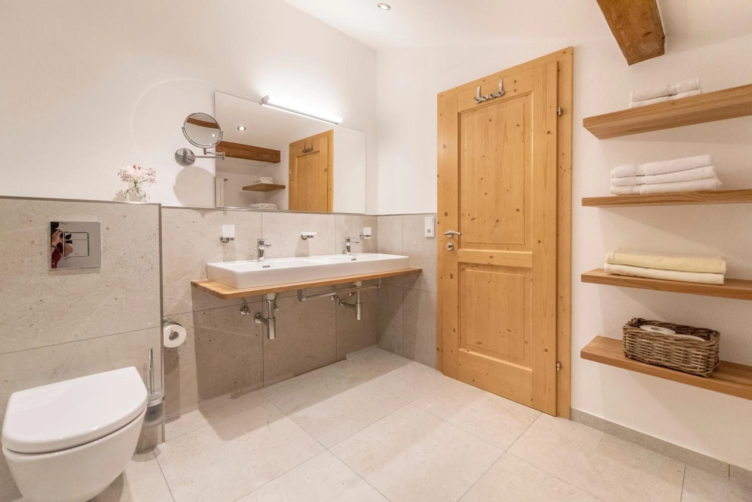 Bathroom in Gästehaus Bergstüberl