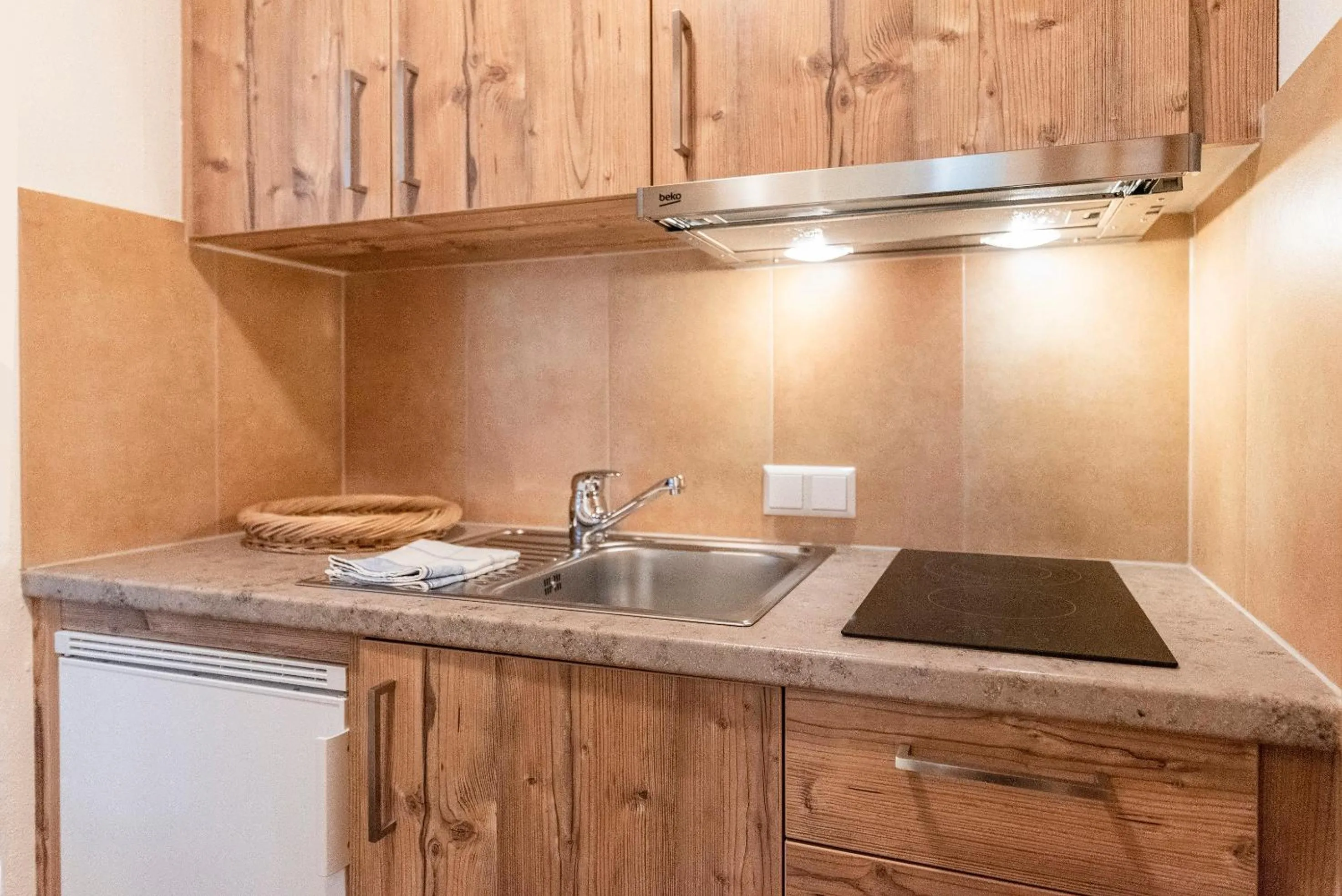 kitchen in Gästehaus Bergstüberl