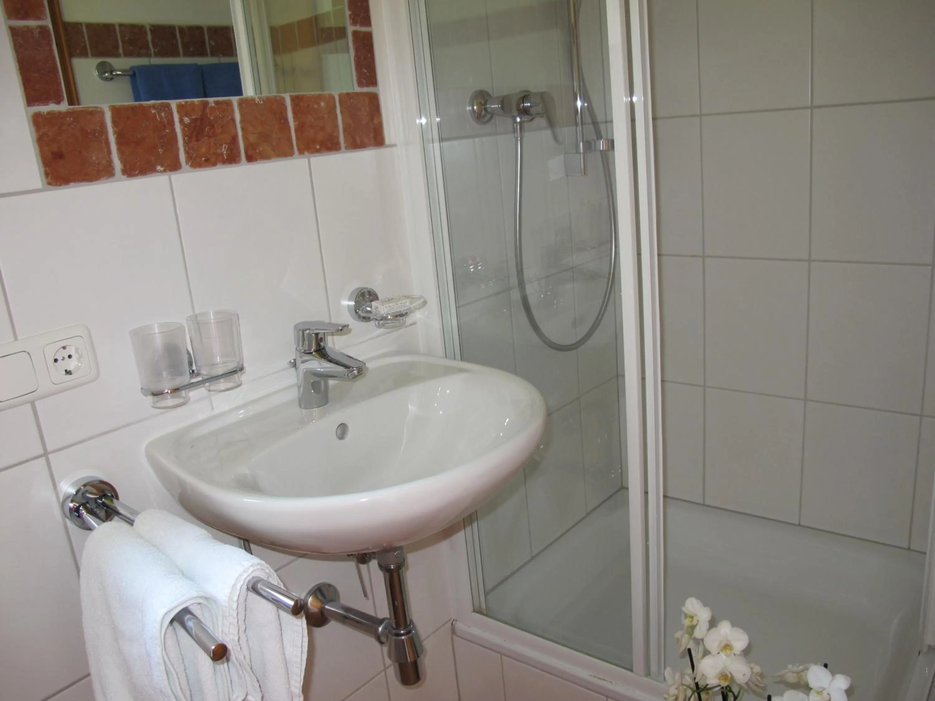 Bathroom in Gästehaus Bergstüberl