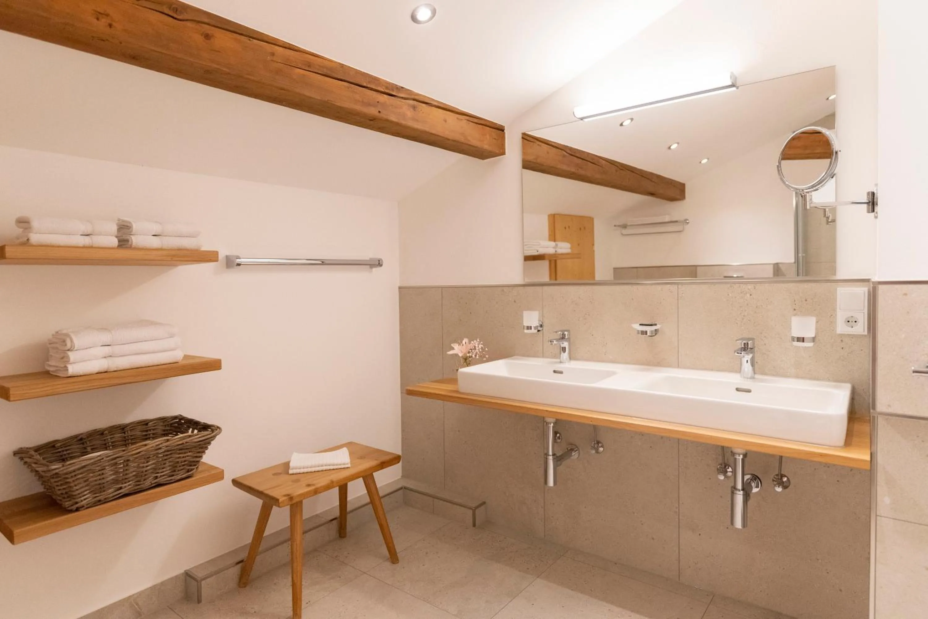 Bathroom in Gästehaus Bergstüberl