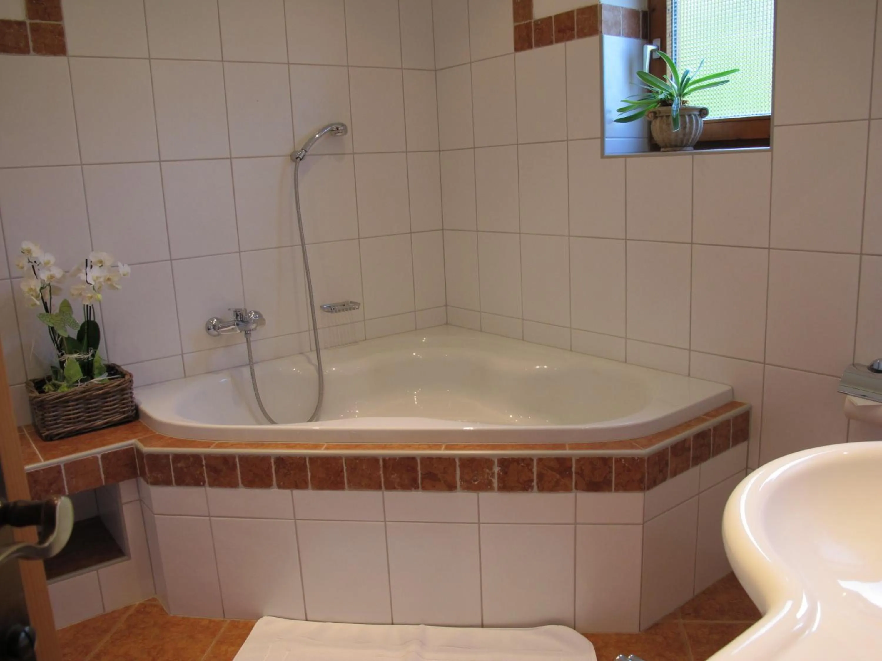 Bathroom in Gästehaus Bergstüberl