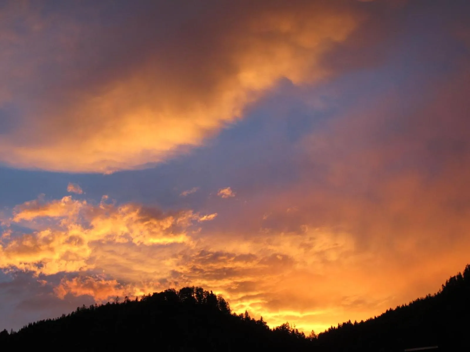 Sunset in Gästehaus Bergstüberl