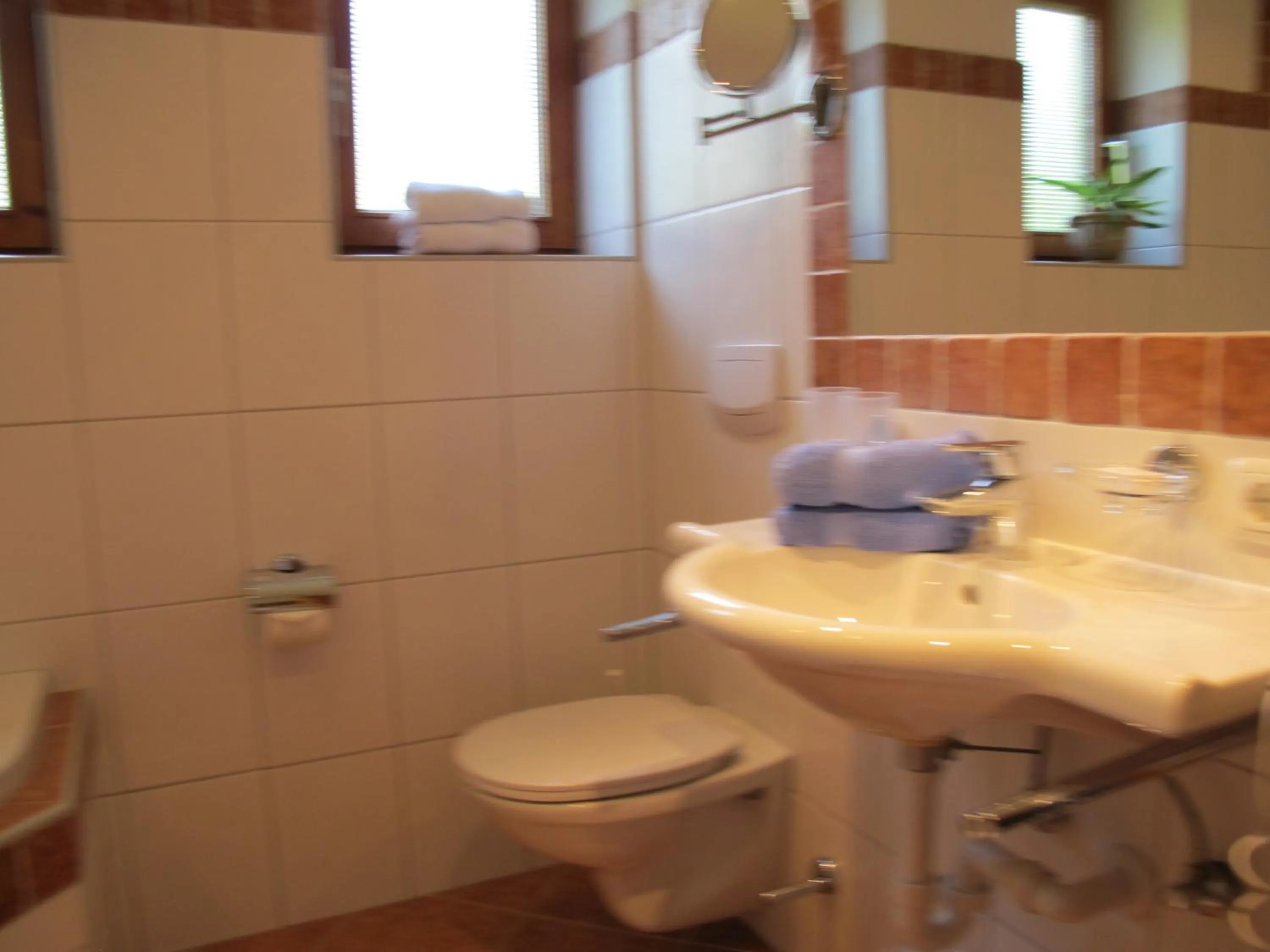 Bathroom in Gästehaus Bergstüberl