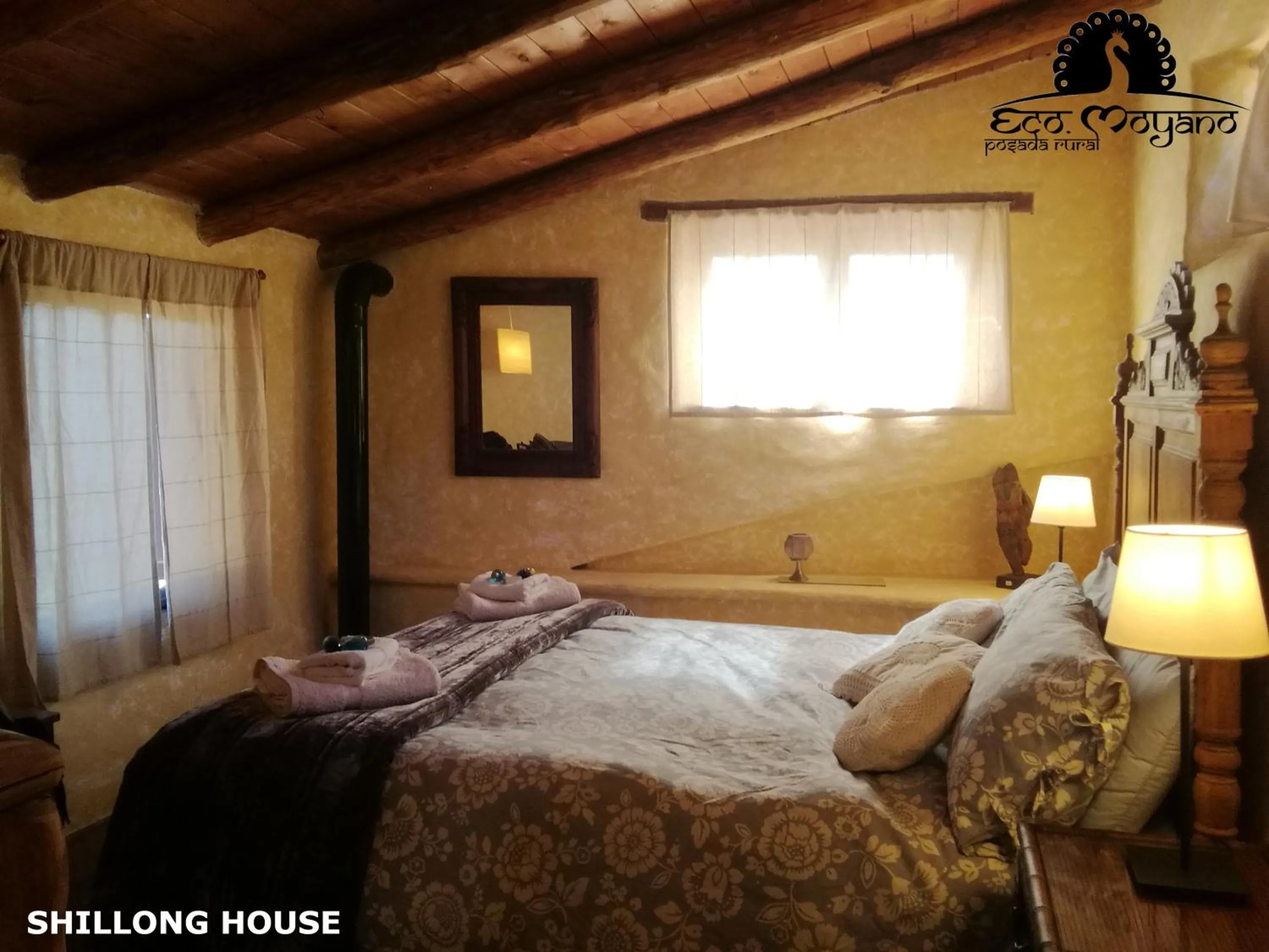 Bed in Eco Moyano Posada