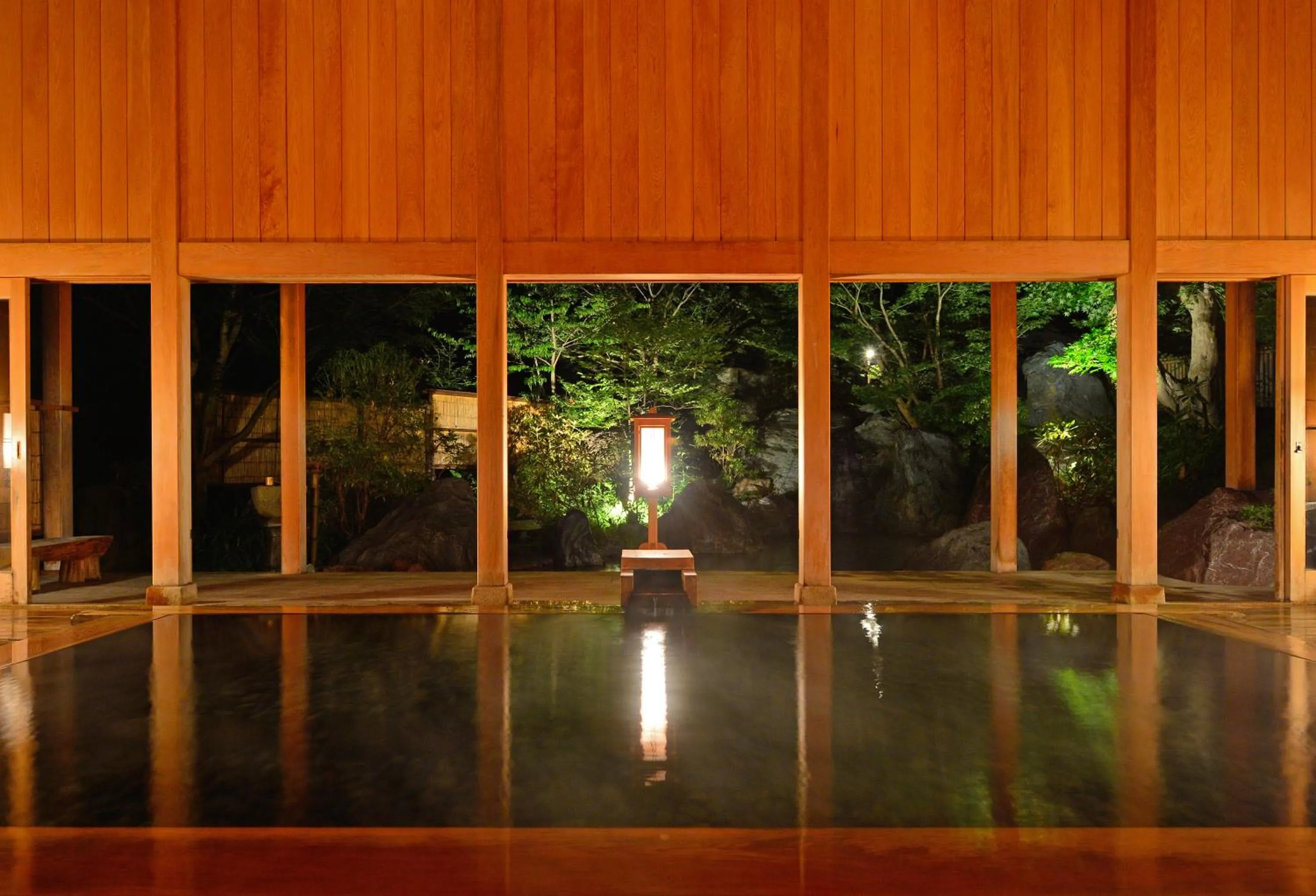 Hot Spring Bath in Houshi Onsen Chojukan