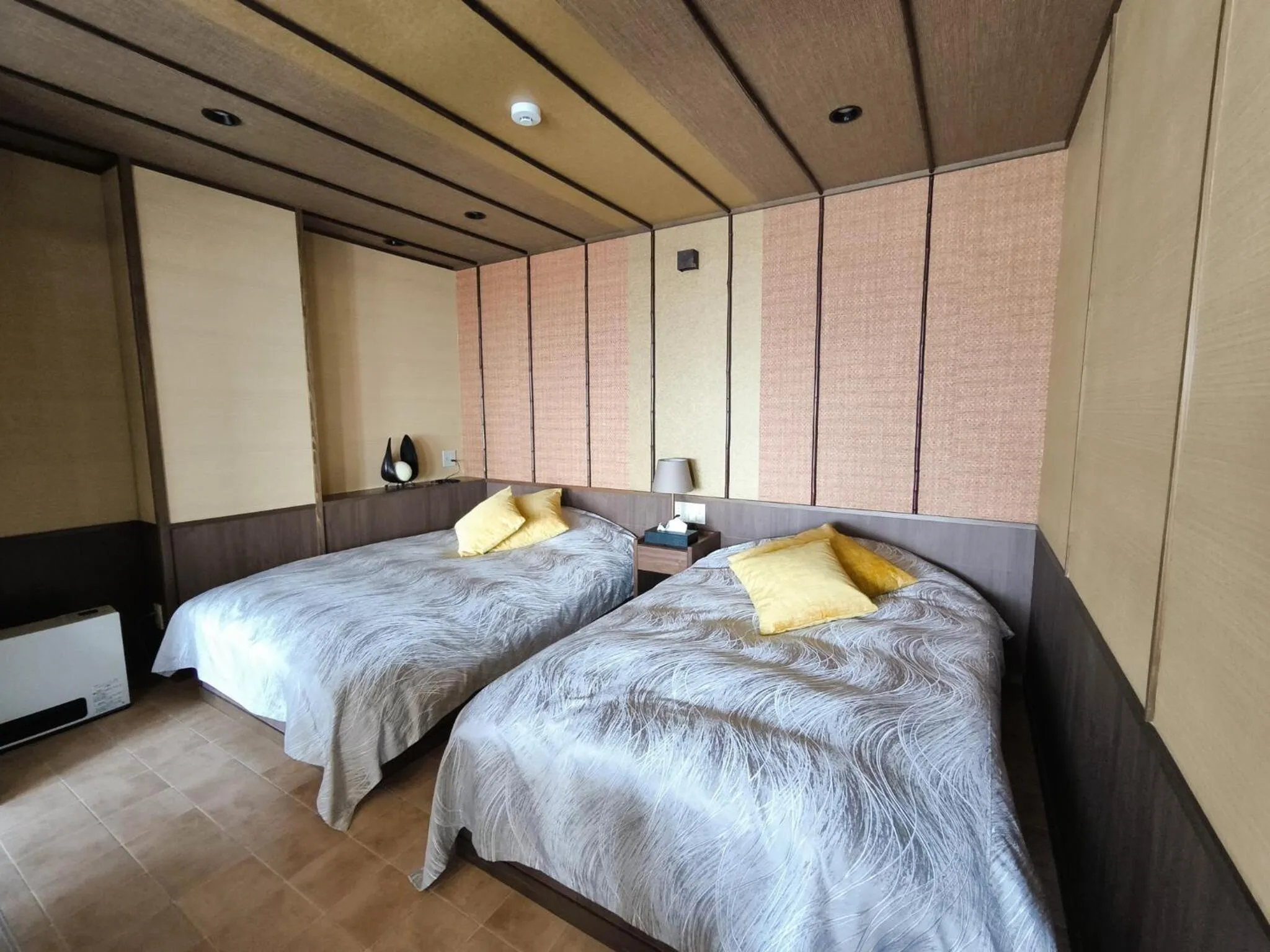 Bed in Mogamitakayu Zenshichinoyu Ohira