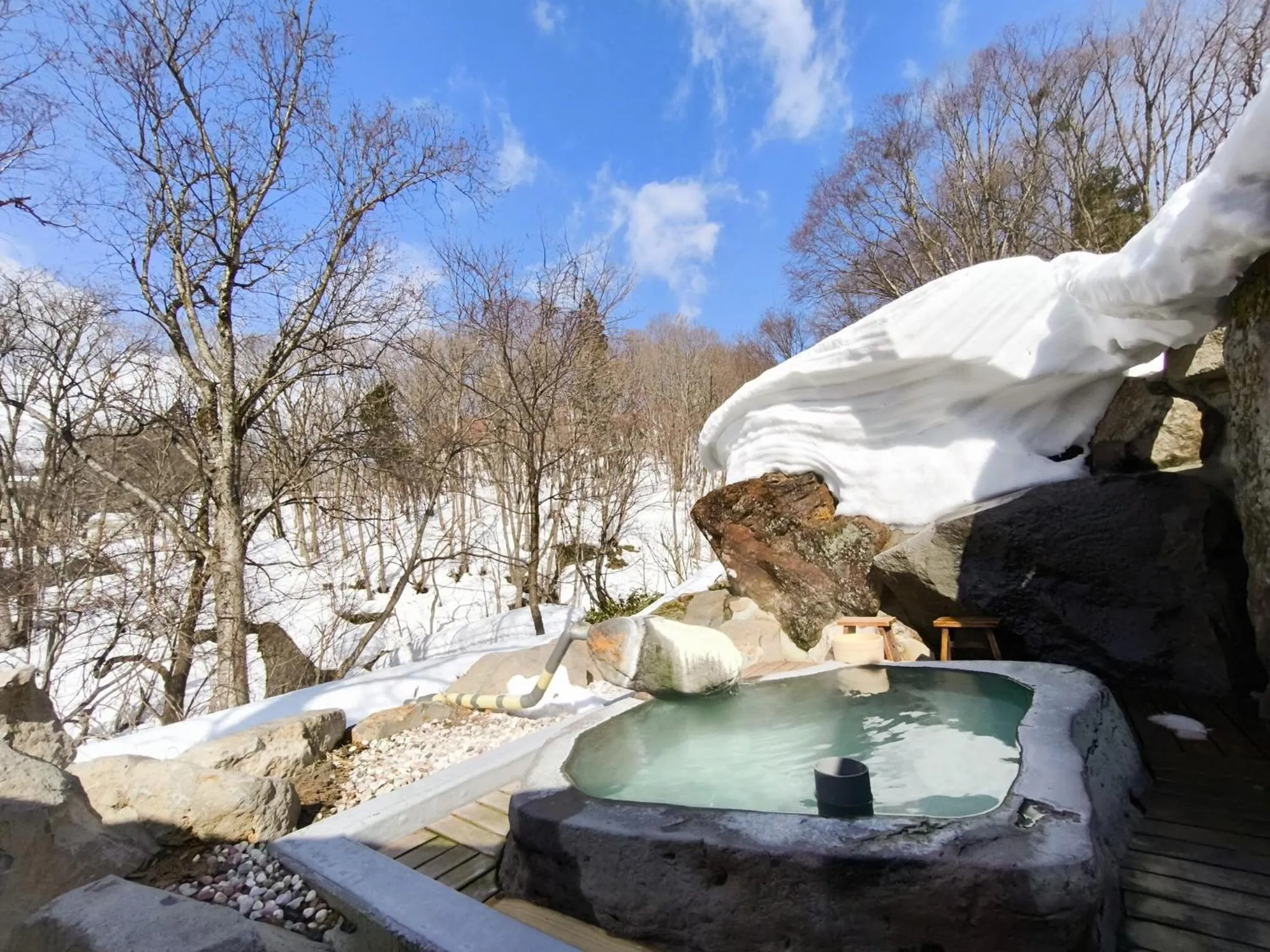 Open Air Bath in Mogamitakayu Zenshichinoyu Ohira