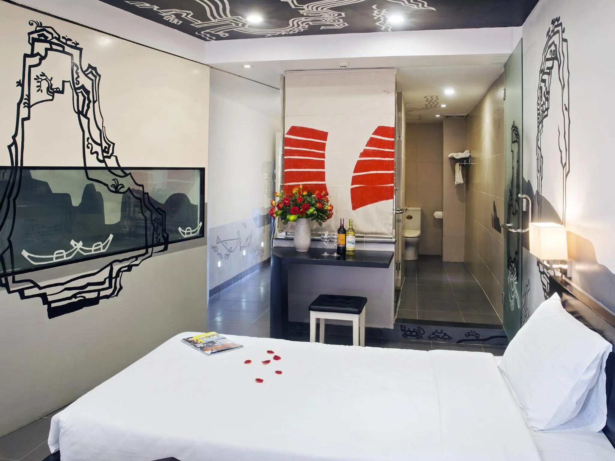 Photo of the whole room, Bed in Thang Long Espana Hotel