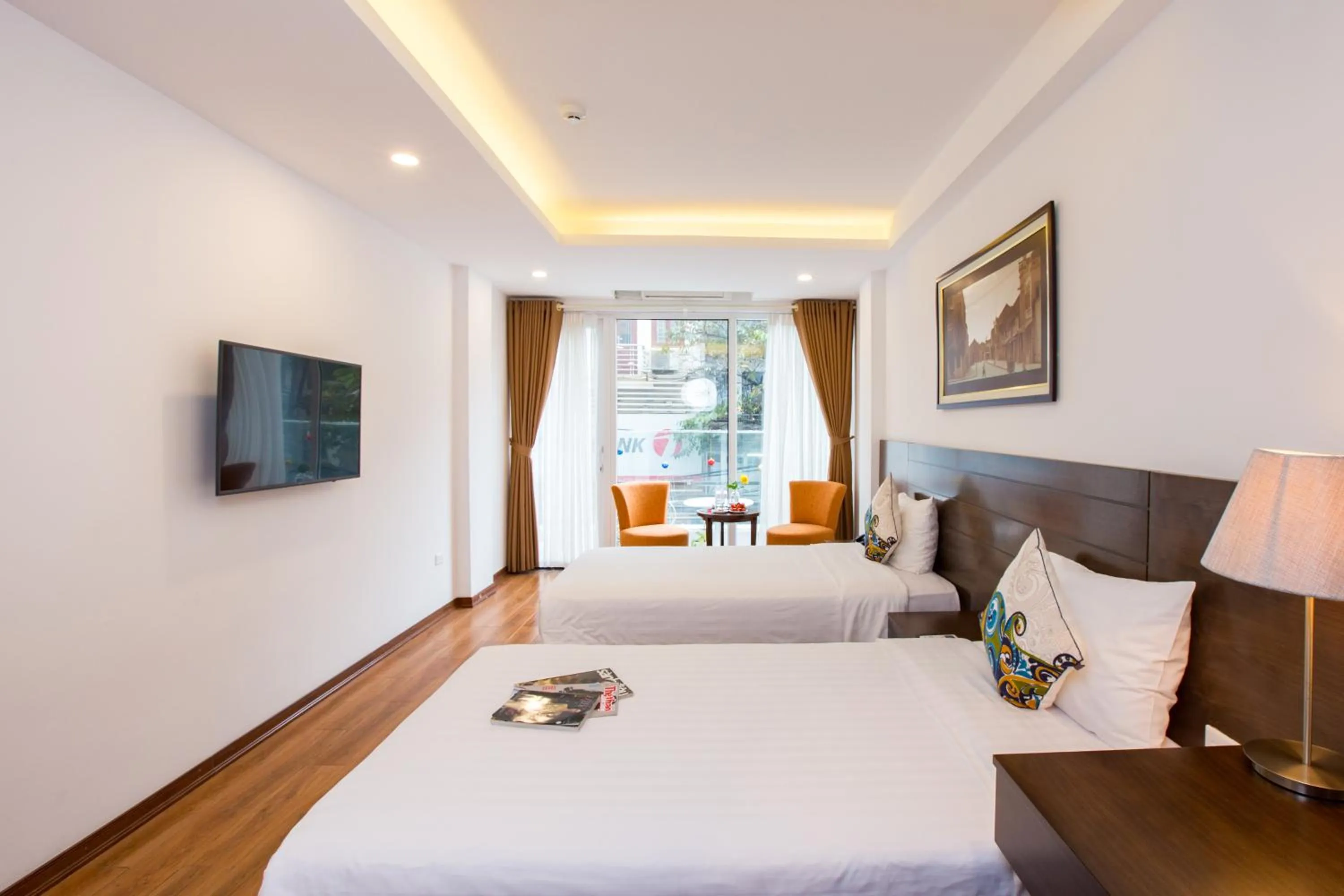 Photo of the whole room, Bed in Thang Long Espana Hotel