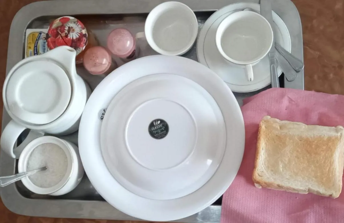 Continental breakfast in Hira Guest House
