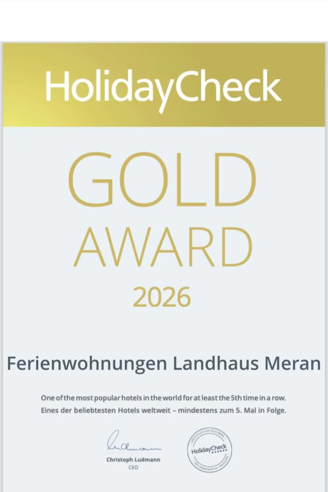 Ferienwohnungen Landhaus Meran inkl MeineCardPlus