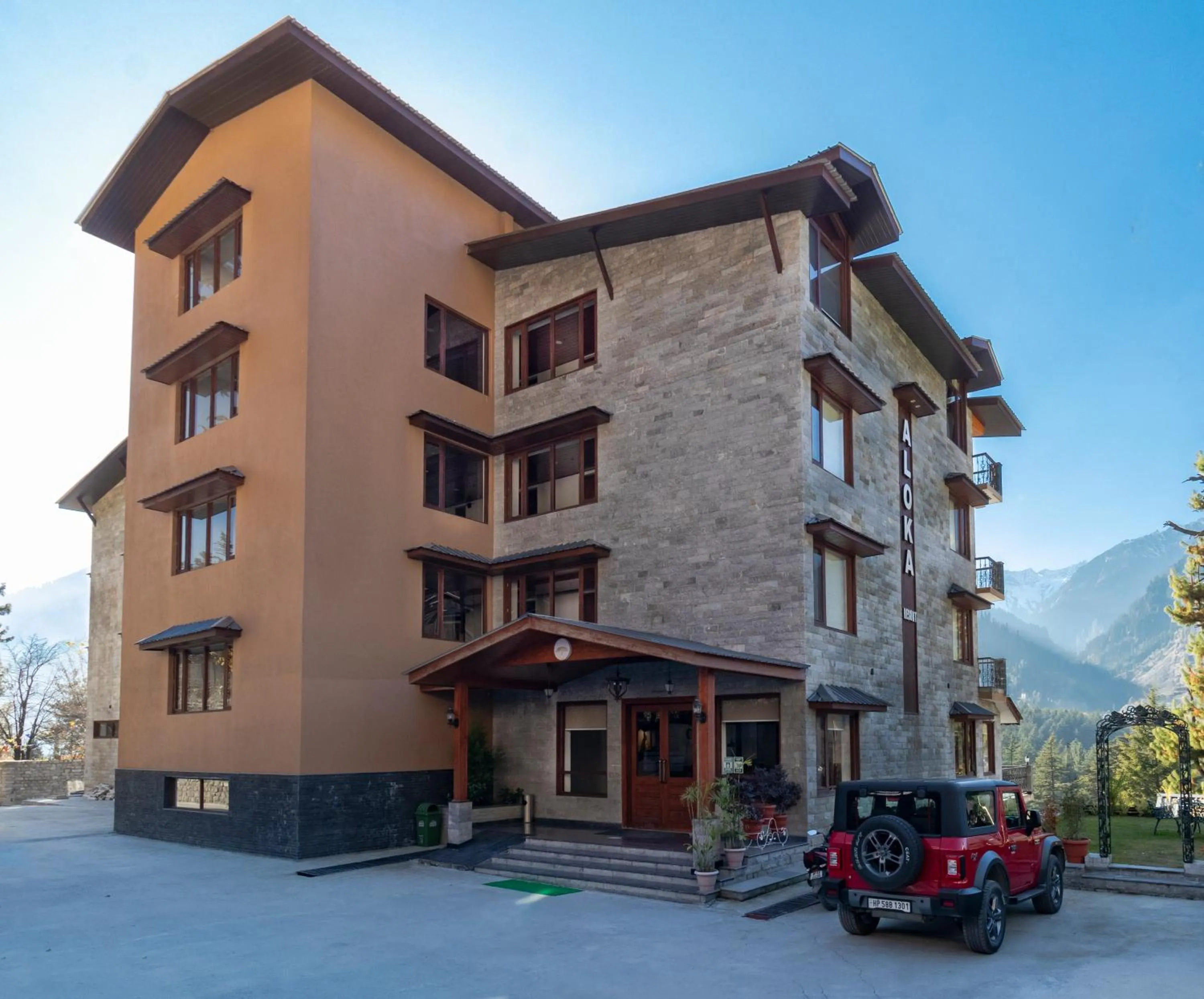 Property building in Aloka Resort