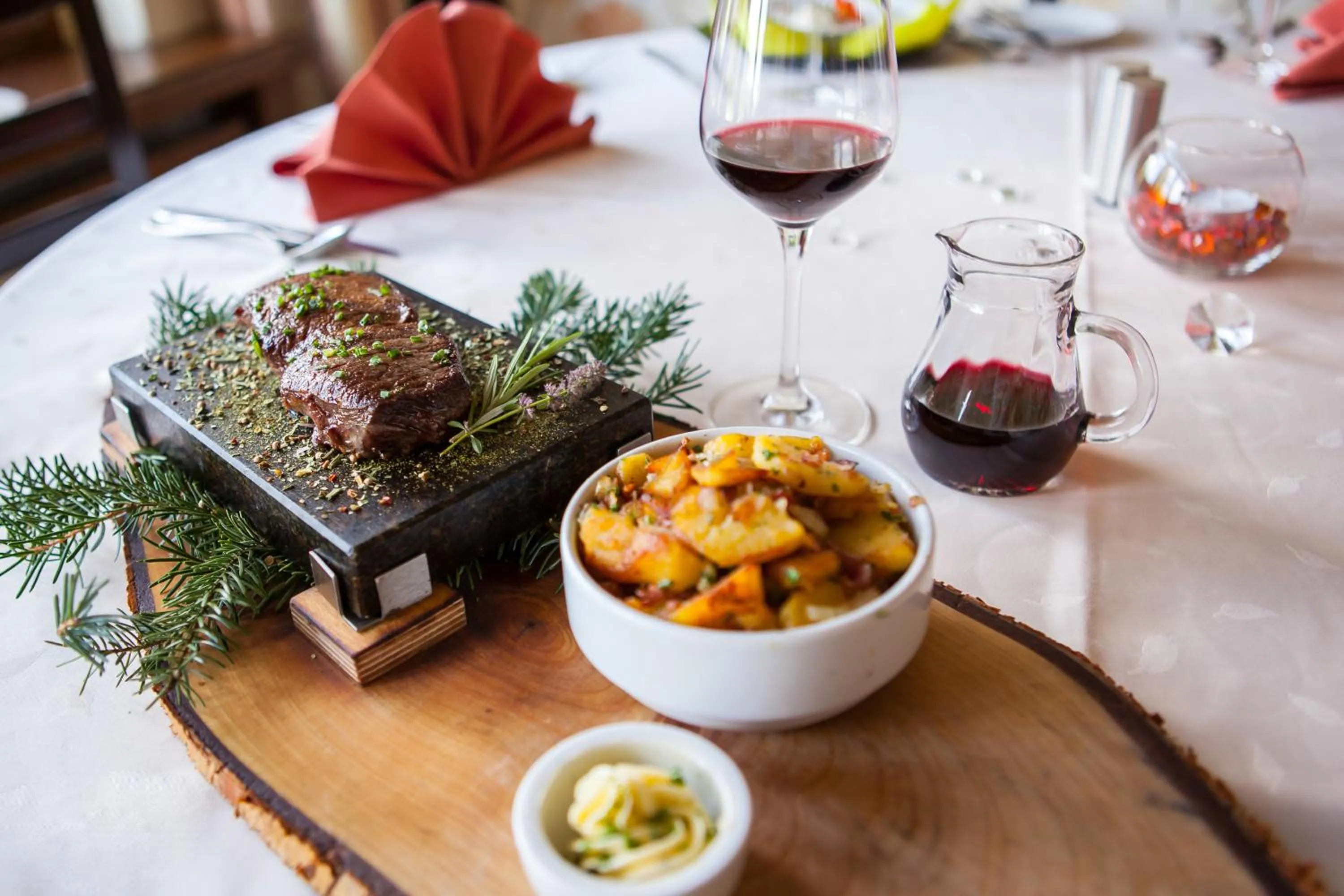 Food close-up in Hotel Schoos