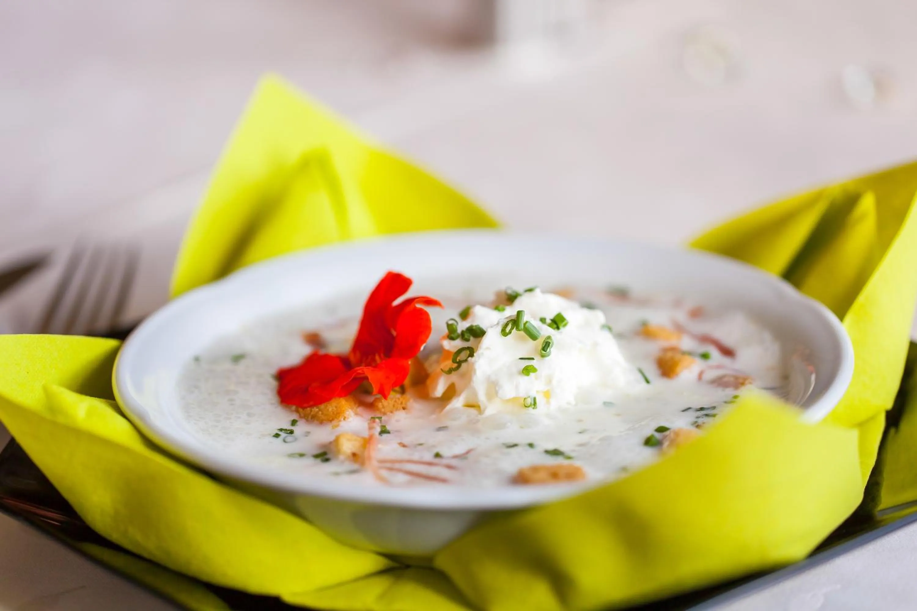 Food close-up in Hotel Schoos