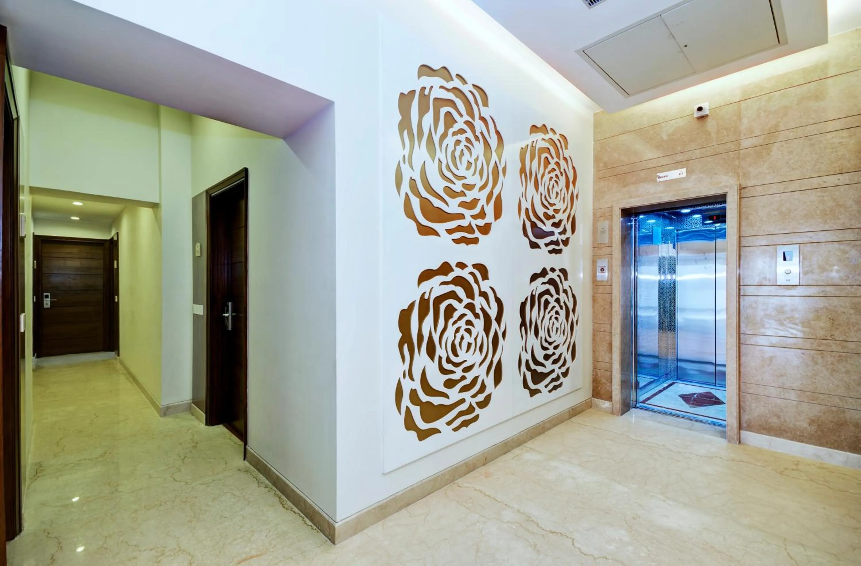 Decorative detail in Hotel La Sagrita,Sunder Nagar