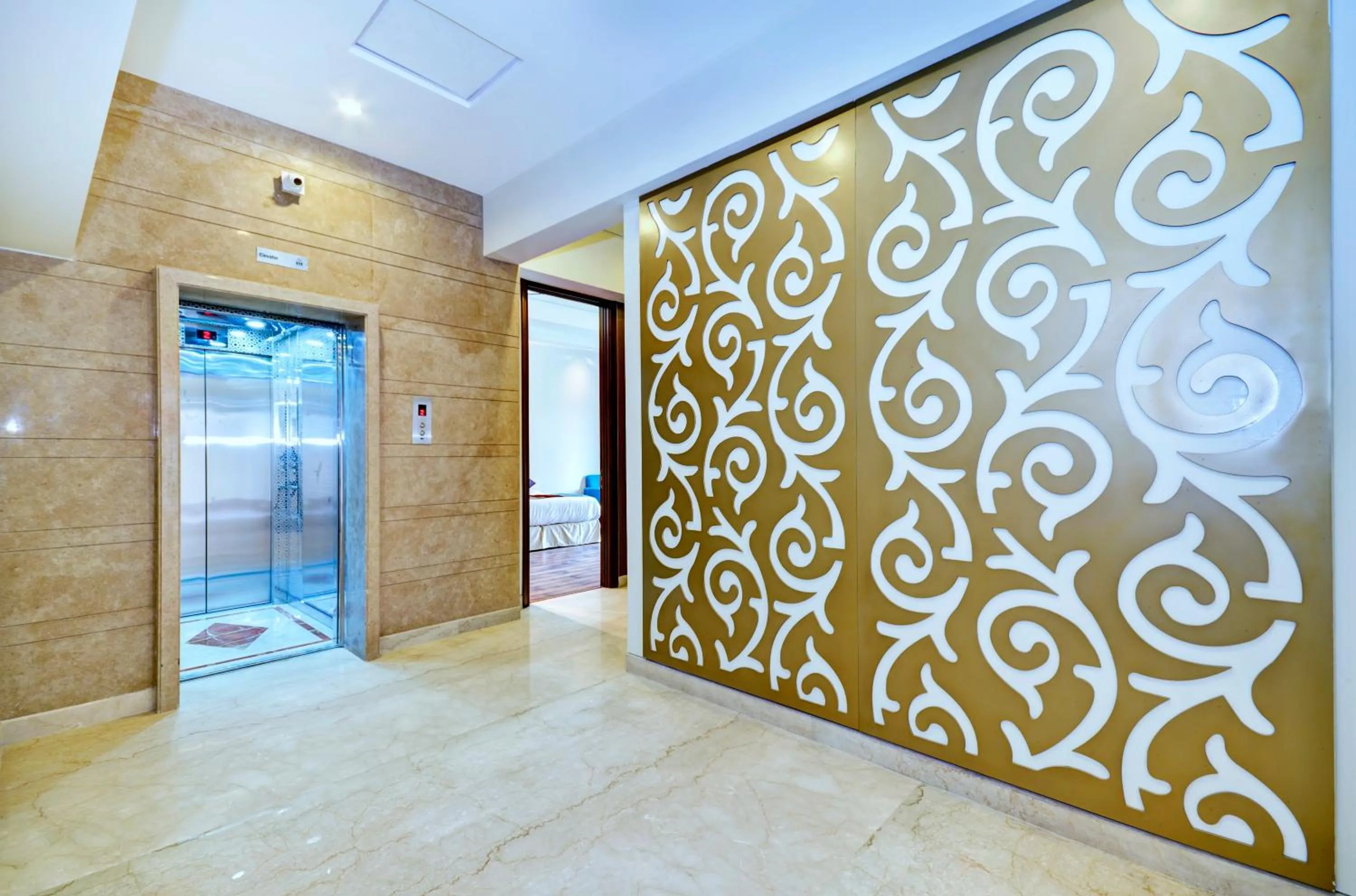 Decorative detail in Hotel La Sagrita,Sunder Nagar