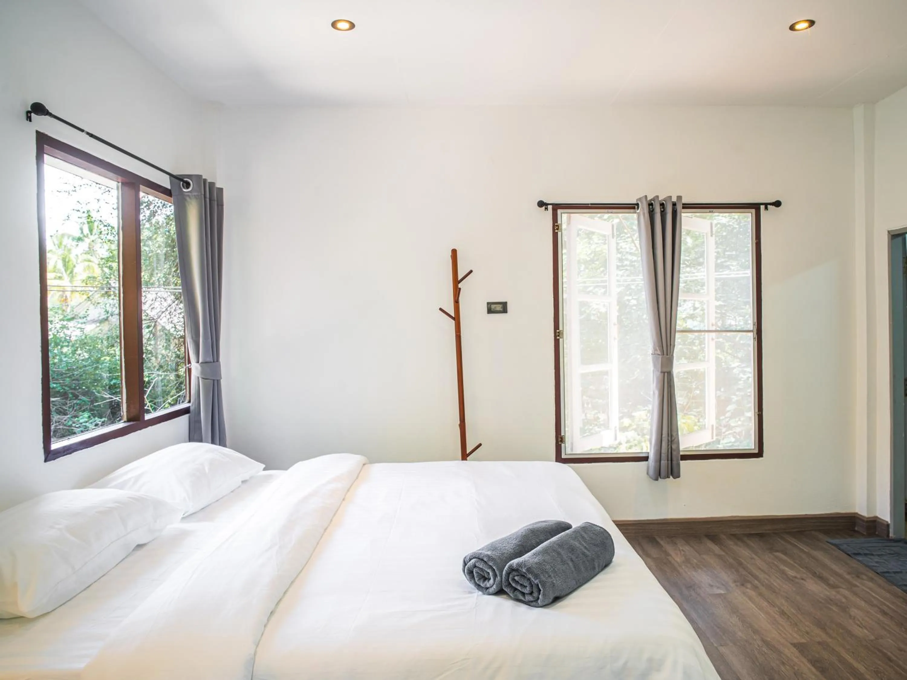 Bed in Sand Beach Bungalow