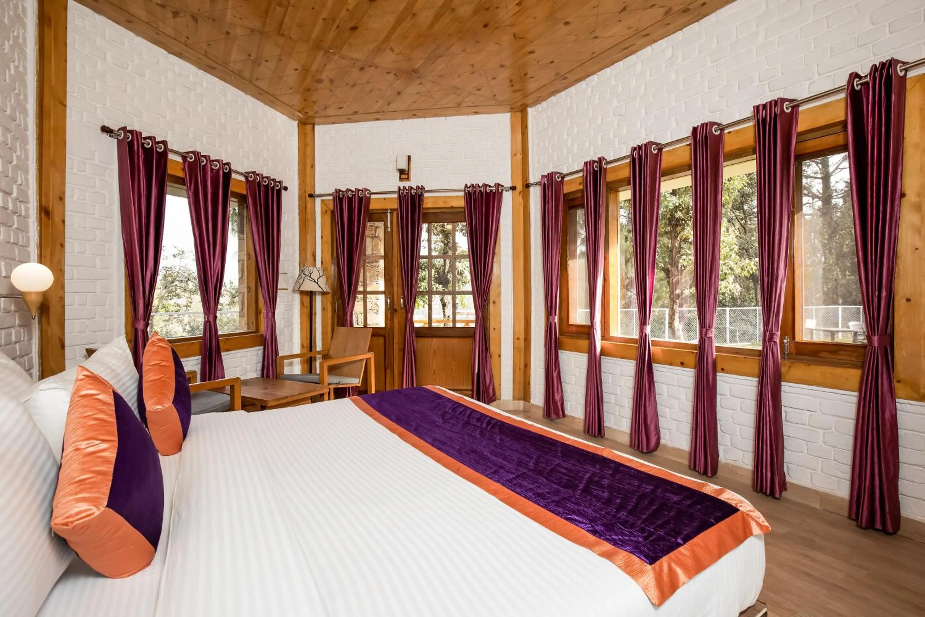 Photo of the whole room, Bed in The Nature's Green Resort, Bhimtal, Nainital